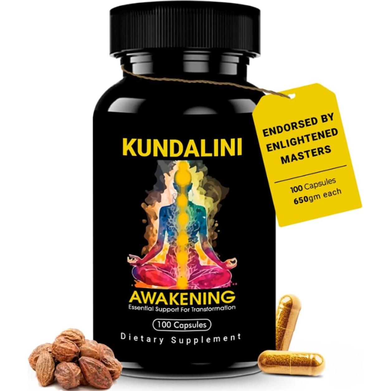 Suplemento Herbal Despertar Kundalini Kailash Herbals 100 Cápsulas