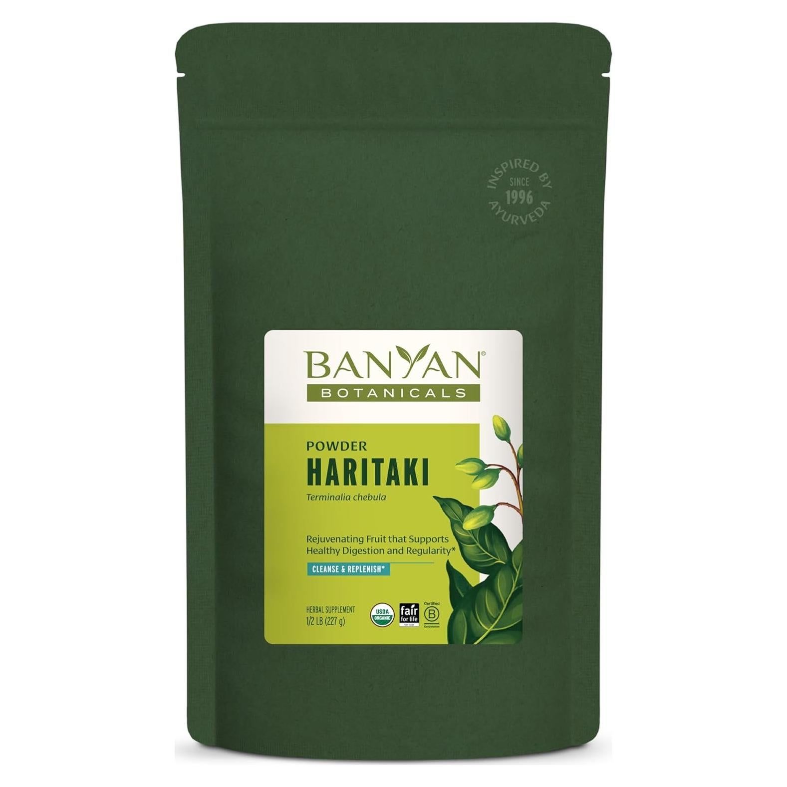 Polvo de Haritaki Orgánico Banyan Botanicals 226.8 g - Suplemento Digestivo