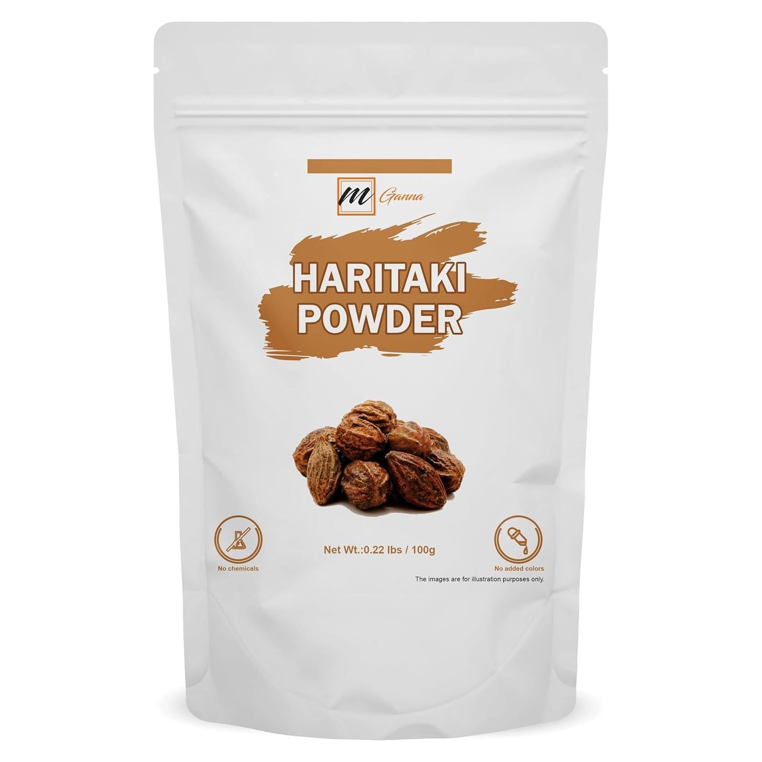 Harad en polvo 100% Natural mGanna 100g - Terminalia Chebula