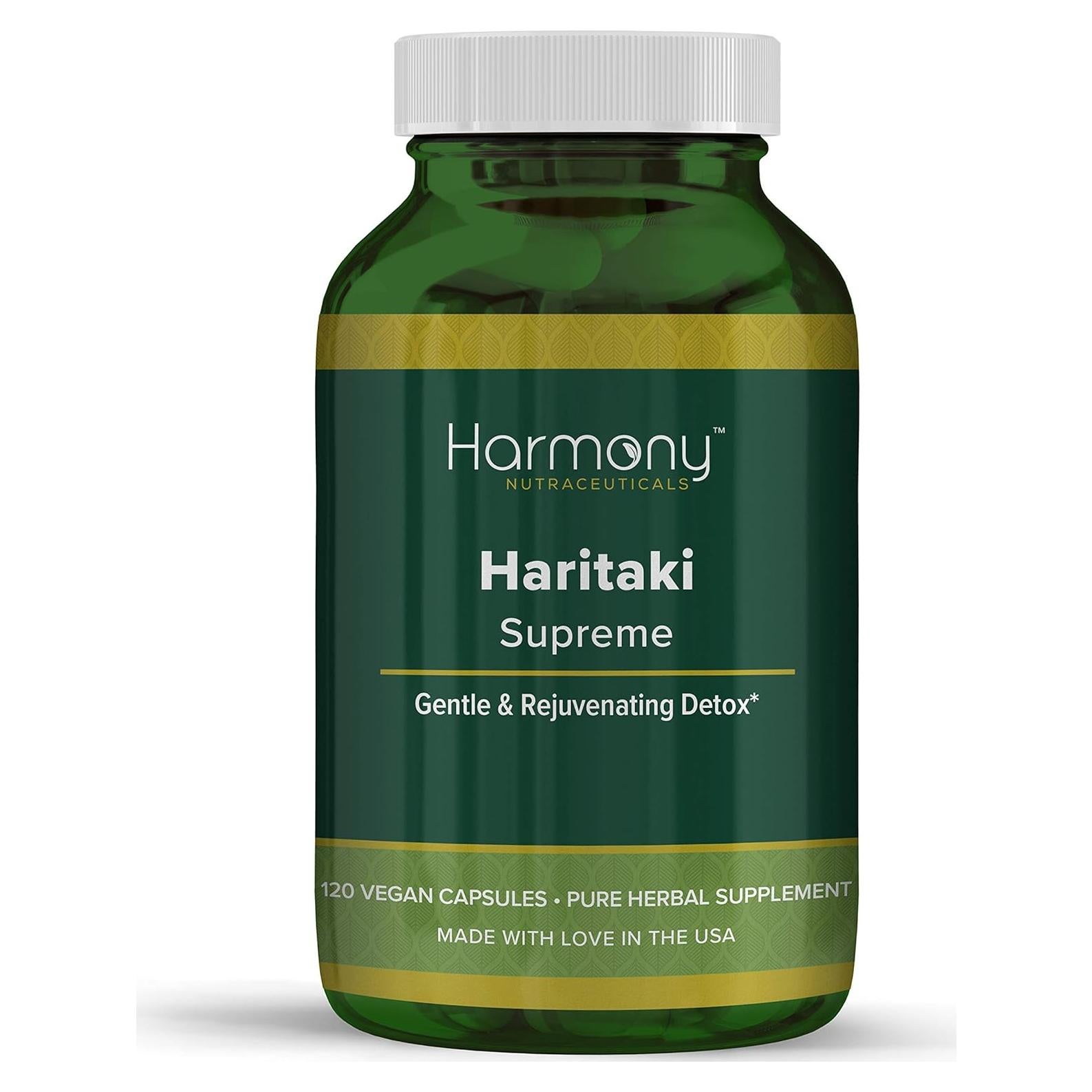 Haritaki Supremo Grado Clínico Harmony Nutraceuticals 120 Cápsulas Veganas