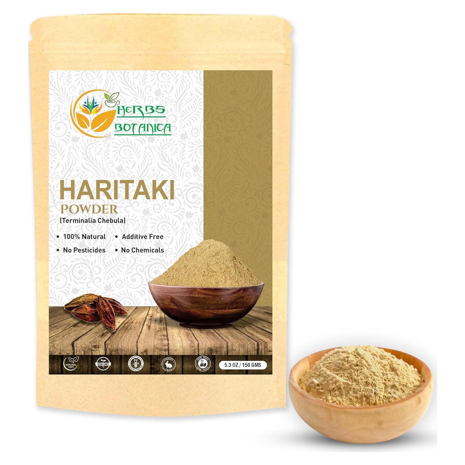 Polvo de Haritaki 100% Puro Herbs Botanica 150 g - Uso Herbal y Belleza
