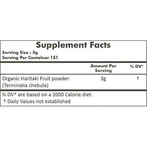 Polvo de Haritaki 100% Puro Herbs Botanica 150 g - Uso Herbal y Belleza