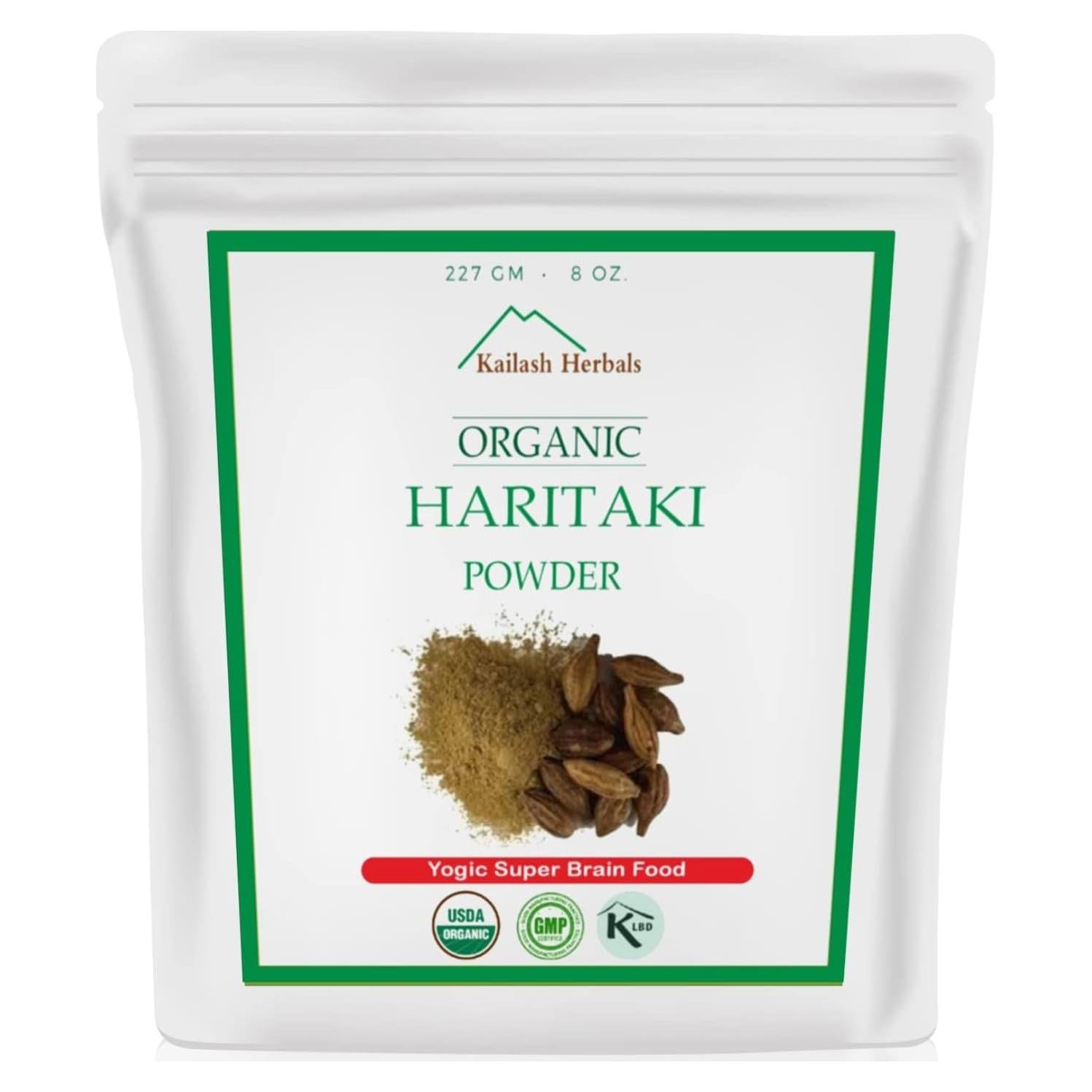 Polvo de Haritaki Orgánico Kailash Herbals 226g - Desintoxicación y Vitalidad