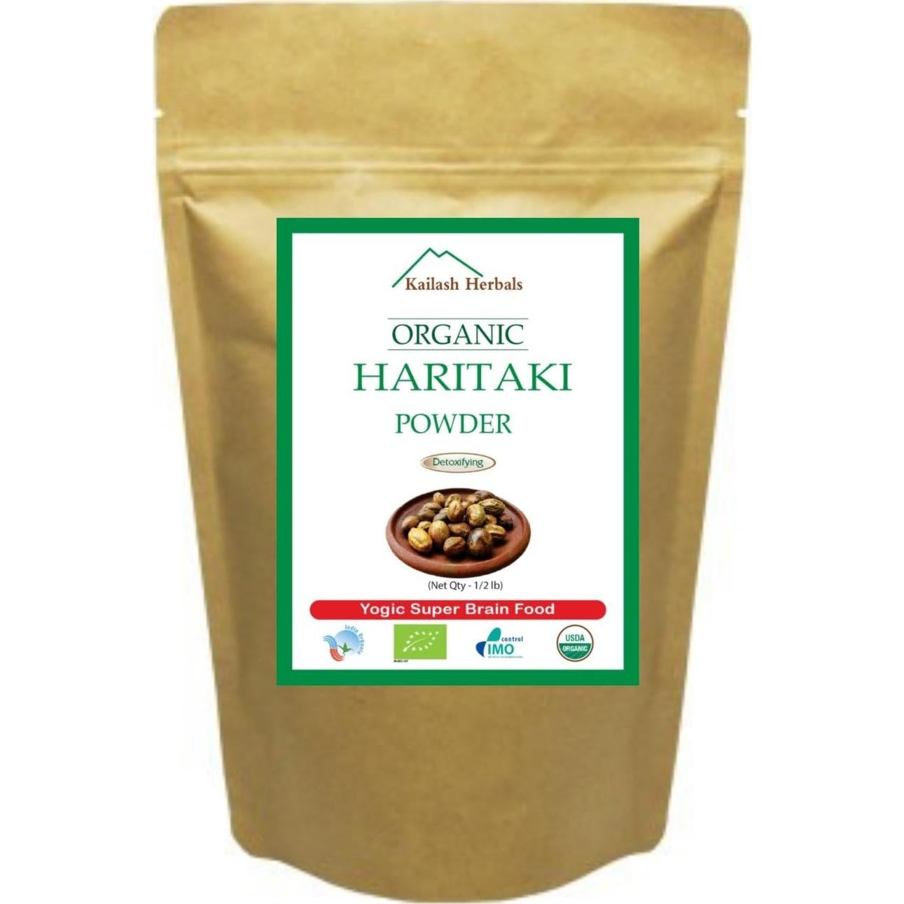 Polvo de Haritaki Orgánico Kailash Herbals 226g - Desintoxicación y Vitalidad