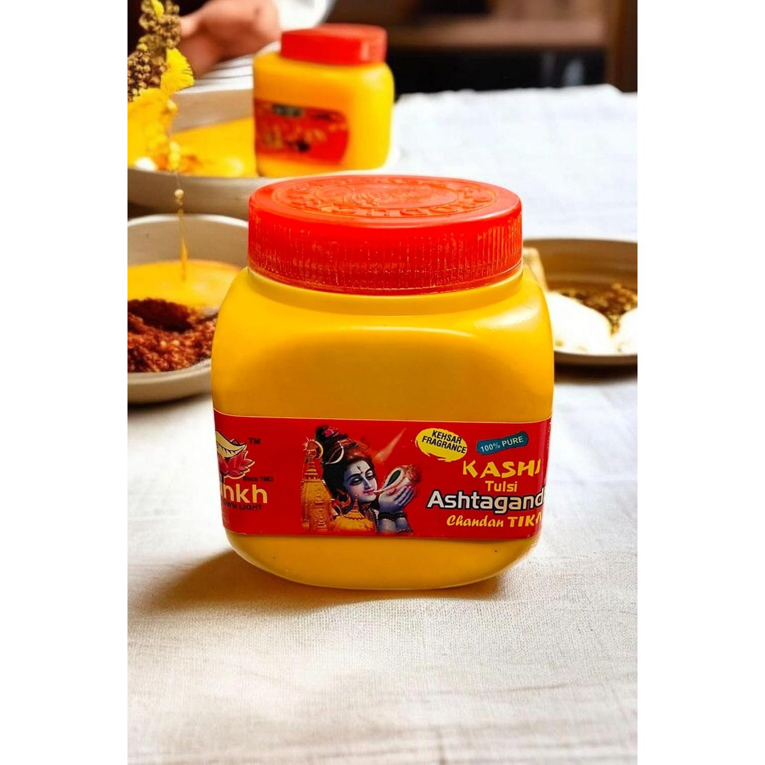 Polvo de Tilak de Sándalo Kashi Tulsi 250g para Pooja