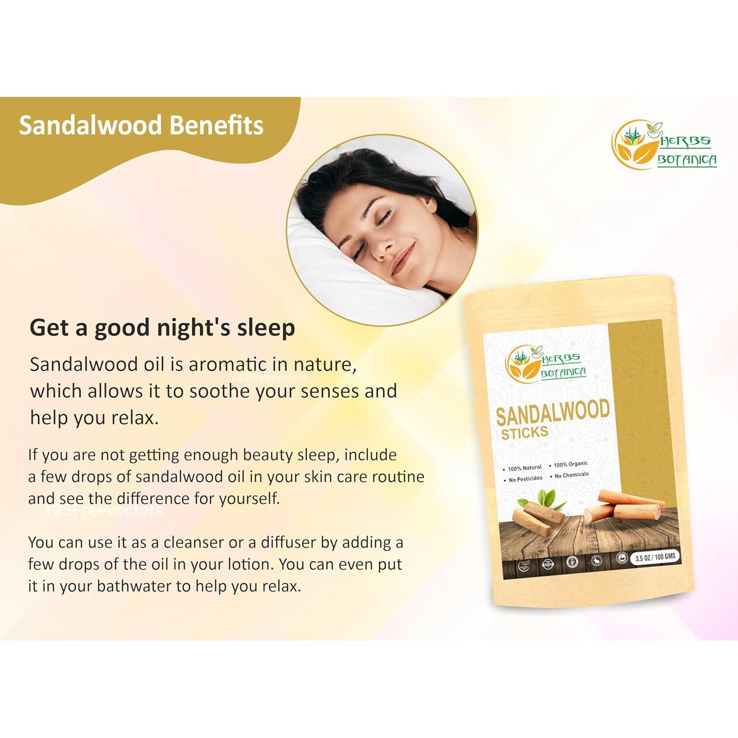 Palitos de Sándalo Natural Herbs Botanica 10.2 cm 99.2 g