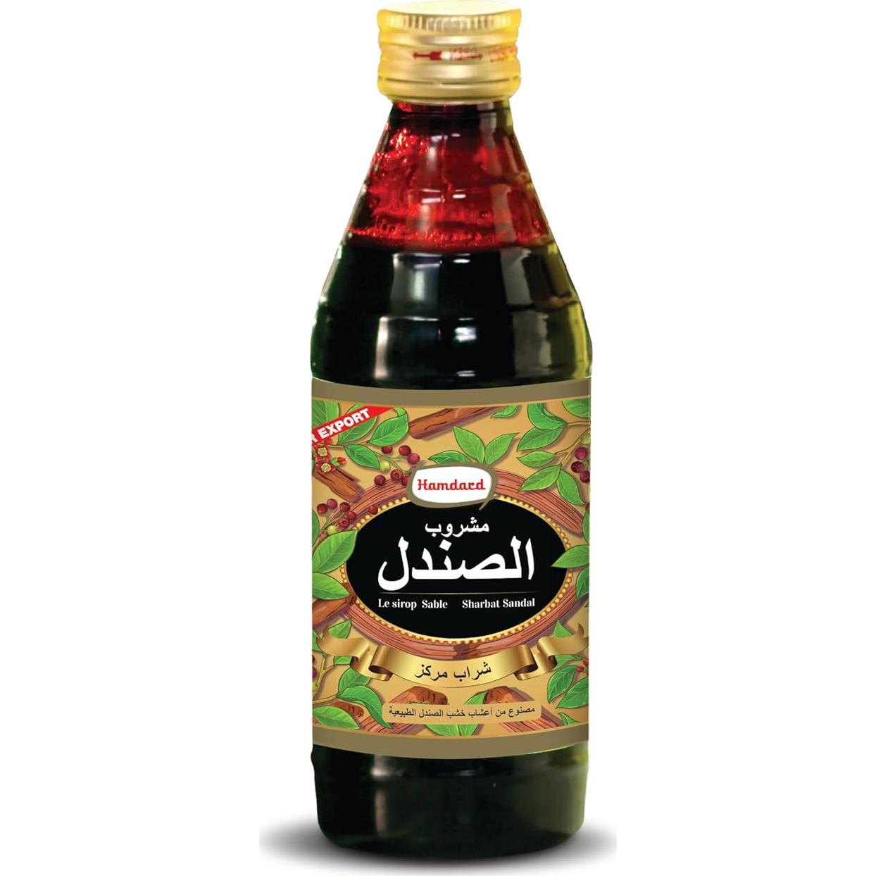 Hamdard Sharbat de Sándalo Natural 500 ml - Bebida Refrescante