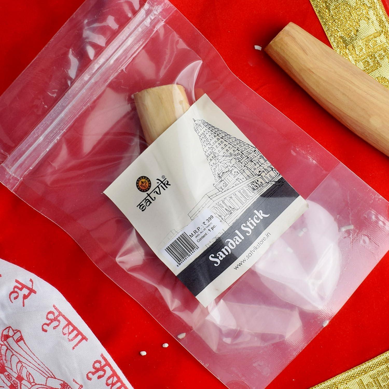 Palitos de Chandan Blanco Puro Satvik 20-25 Gramos Incienso