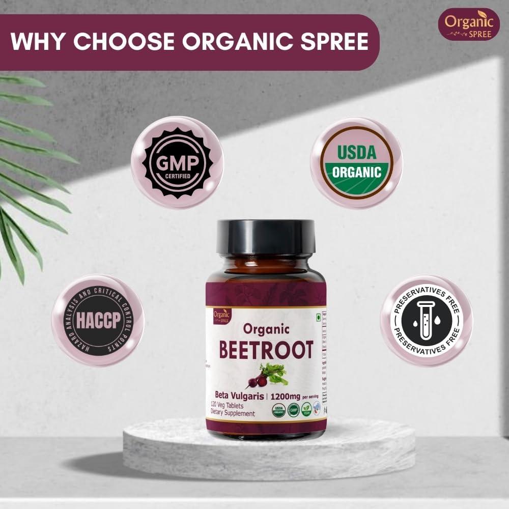 Suplemento Orgánico de Arjuna y Remolacha 120 Tabletas