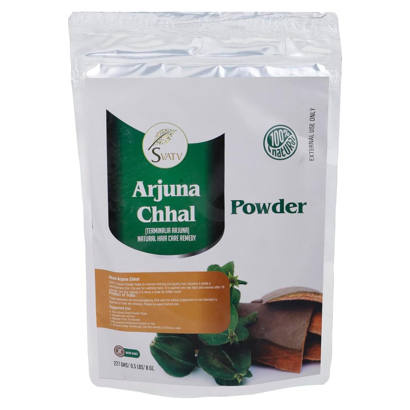 Polvo de Arjuna SVATV 227g | Antioxidante para Piel Saludable