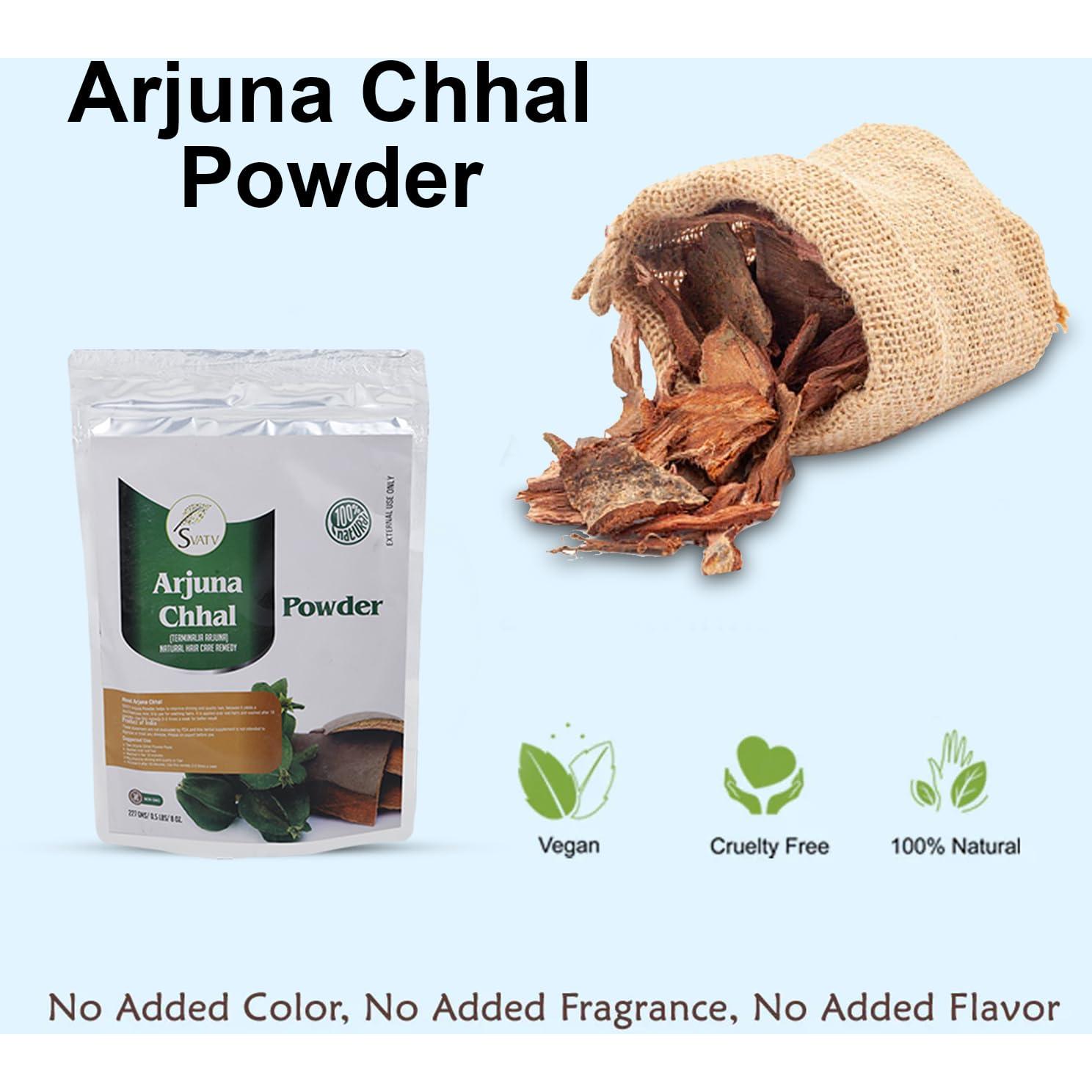 Polvo de Arjuna SVATV 227g | Antioxidante para Piel Saludable