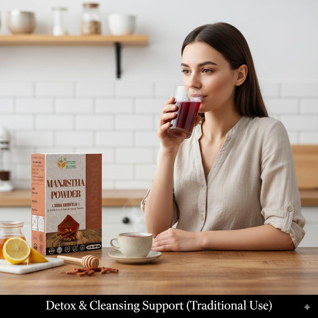 Polvo de Raíz de Manjistha 100% Puro Herbs Botanica 150 g