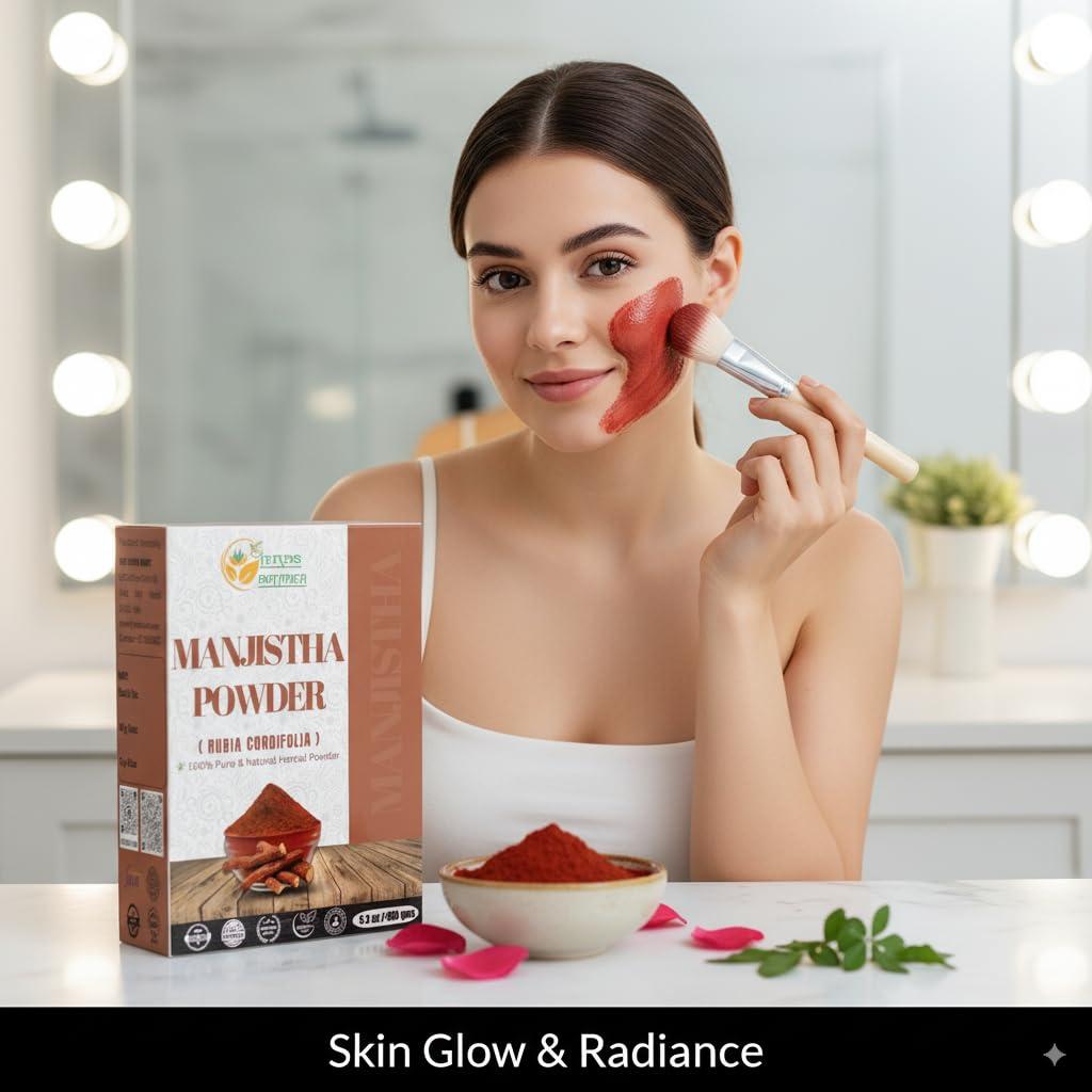 Polvo de Raíz de Manjistha 100% Puro Herbs Botanica 150 g