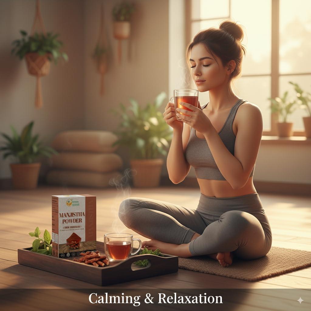 Polvo de Raíz de Manjistha 100% Puro Herbs Botanica 150 g