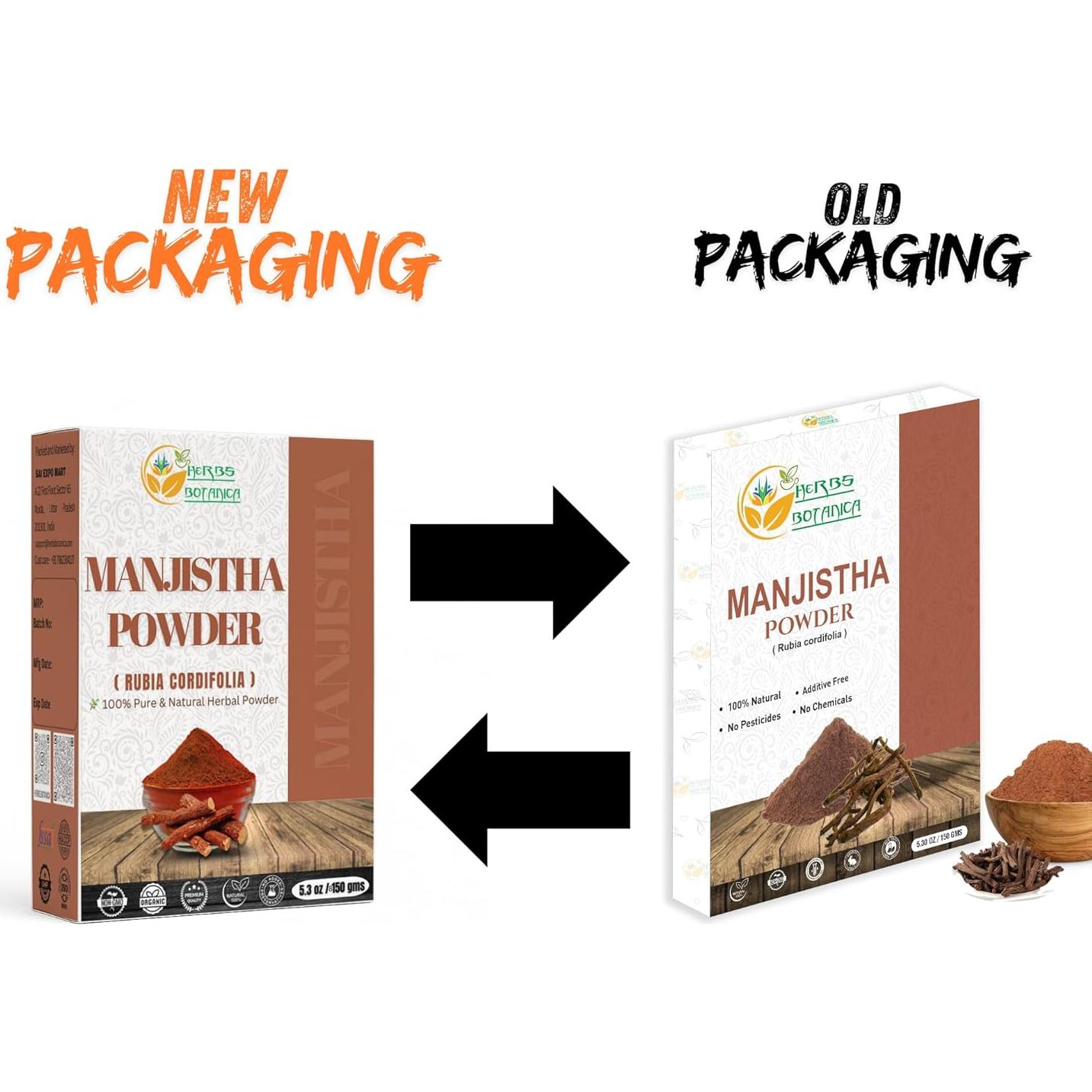 Polvo de Raíz de Manjistha 100% Puro Herbs Botanica 150 g