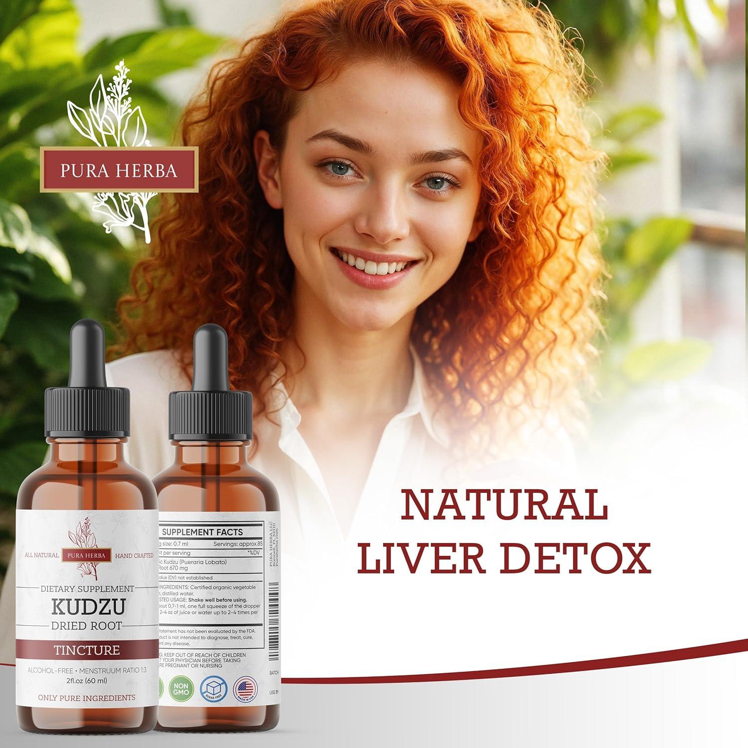 Extracto de Raíz de Kudzu Orgánico Pura Herba 59 ml Vegano