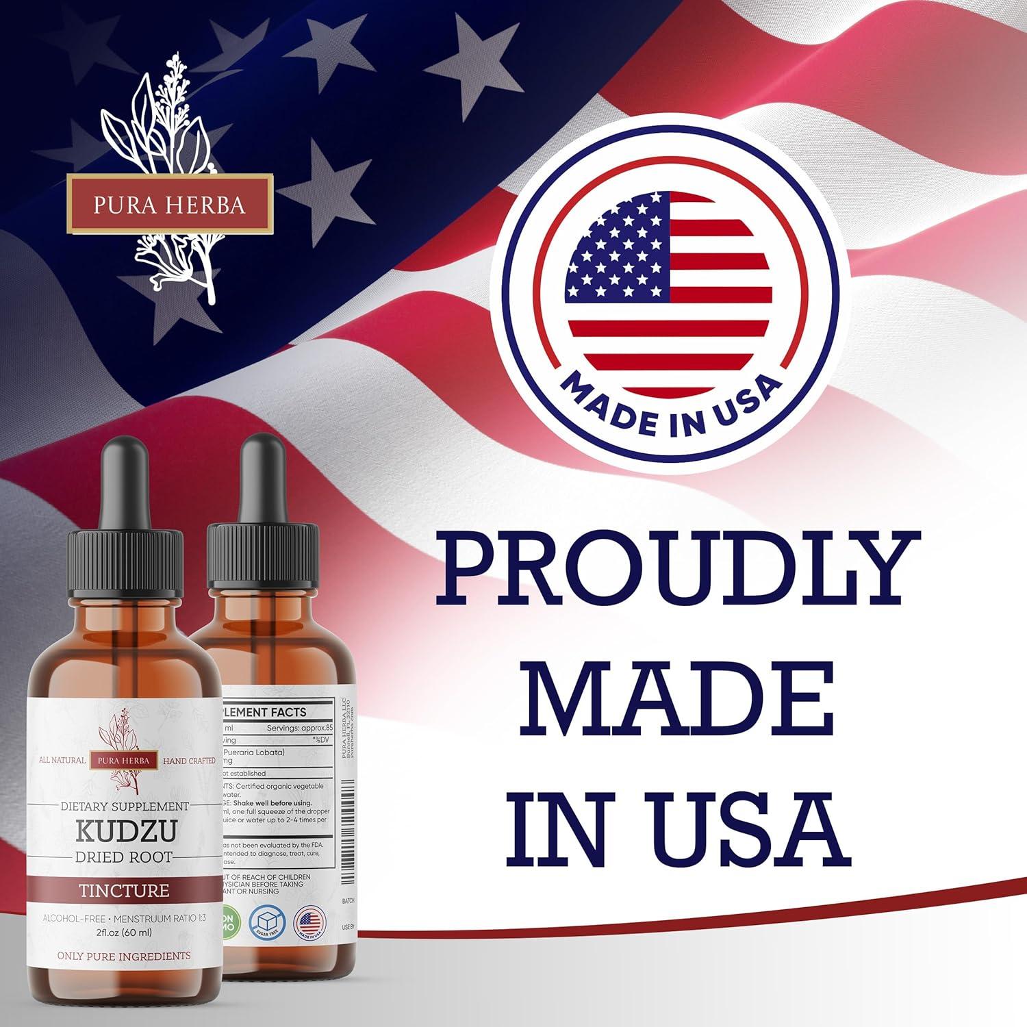 Extracto de Raíz de Kudzu Orgánico Pura Herba 59 ml Vegano
