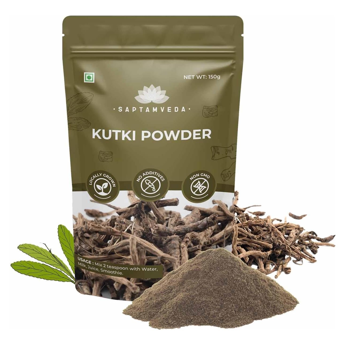 Polvo de Kutki Orgánico Saptamveda 150 g - Soporte Hepático