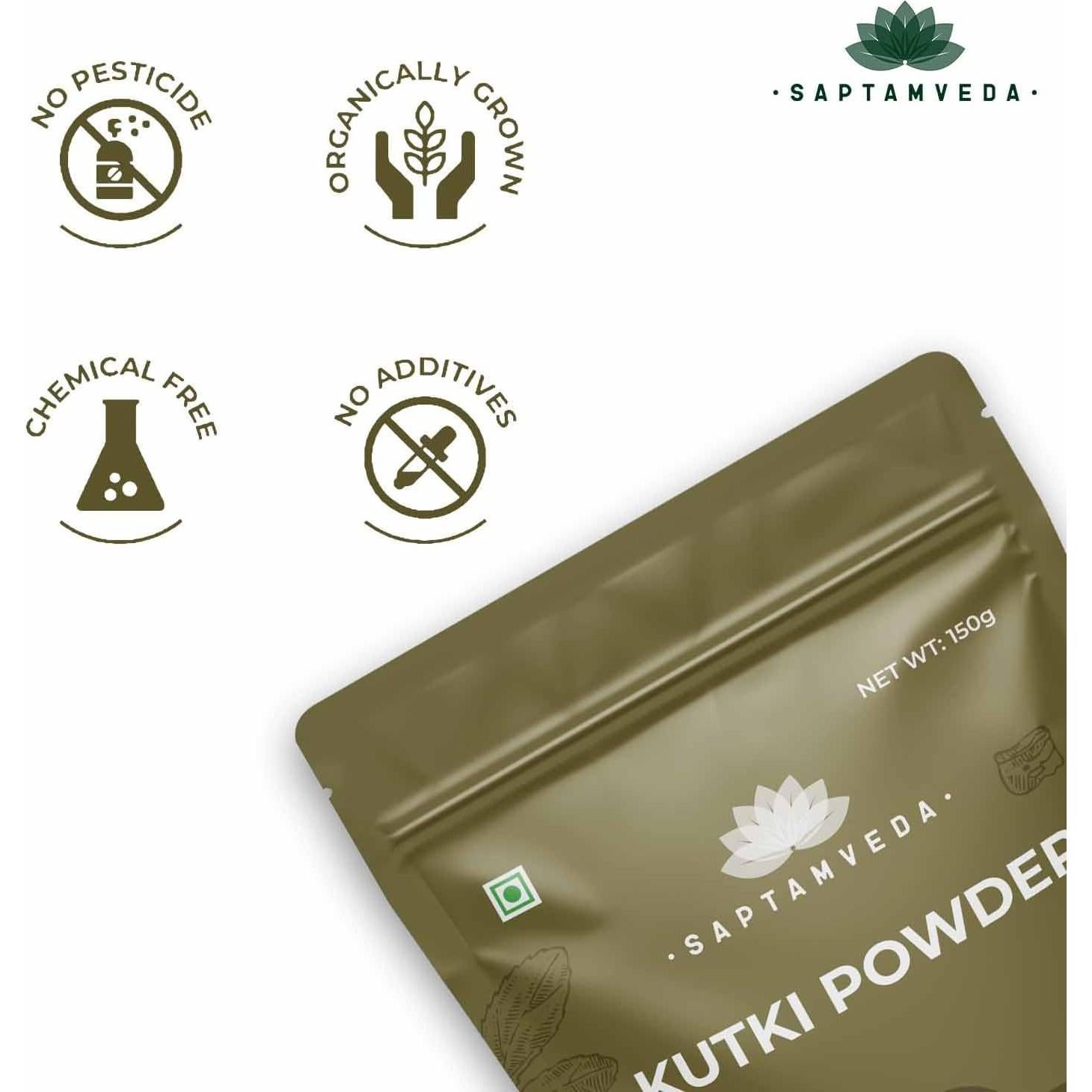 Polvo de Kutki Orgánico Saptamveda 150 g - Soporte Hepático