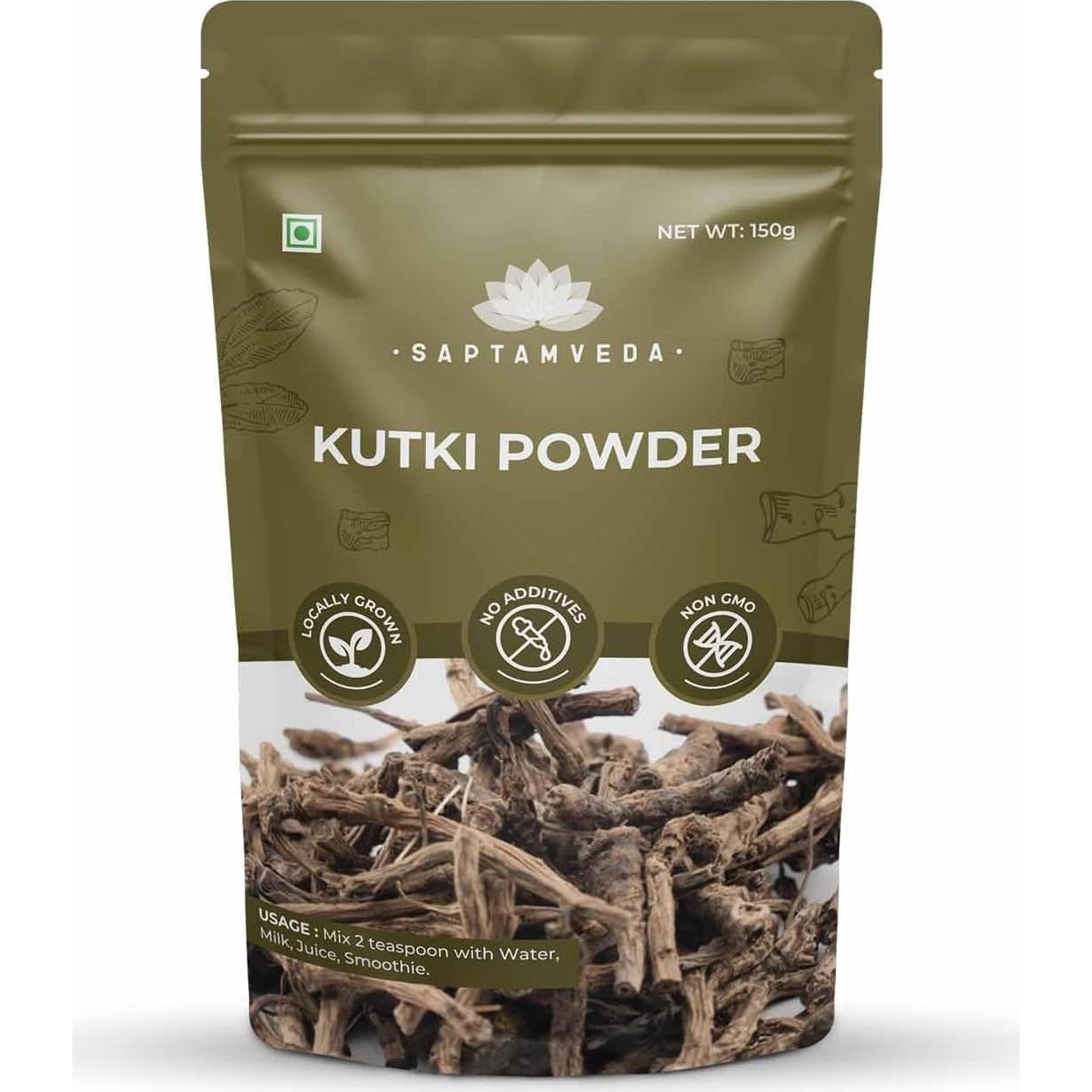 Polvo de Kutki Orgánico Saptamveda 150 g - Soporte Hepático