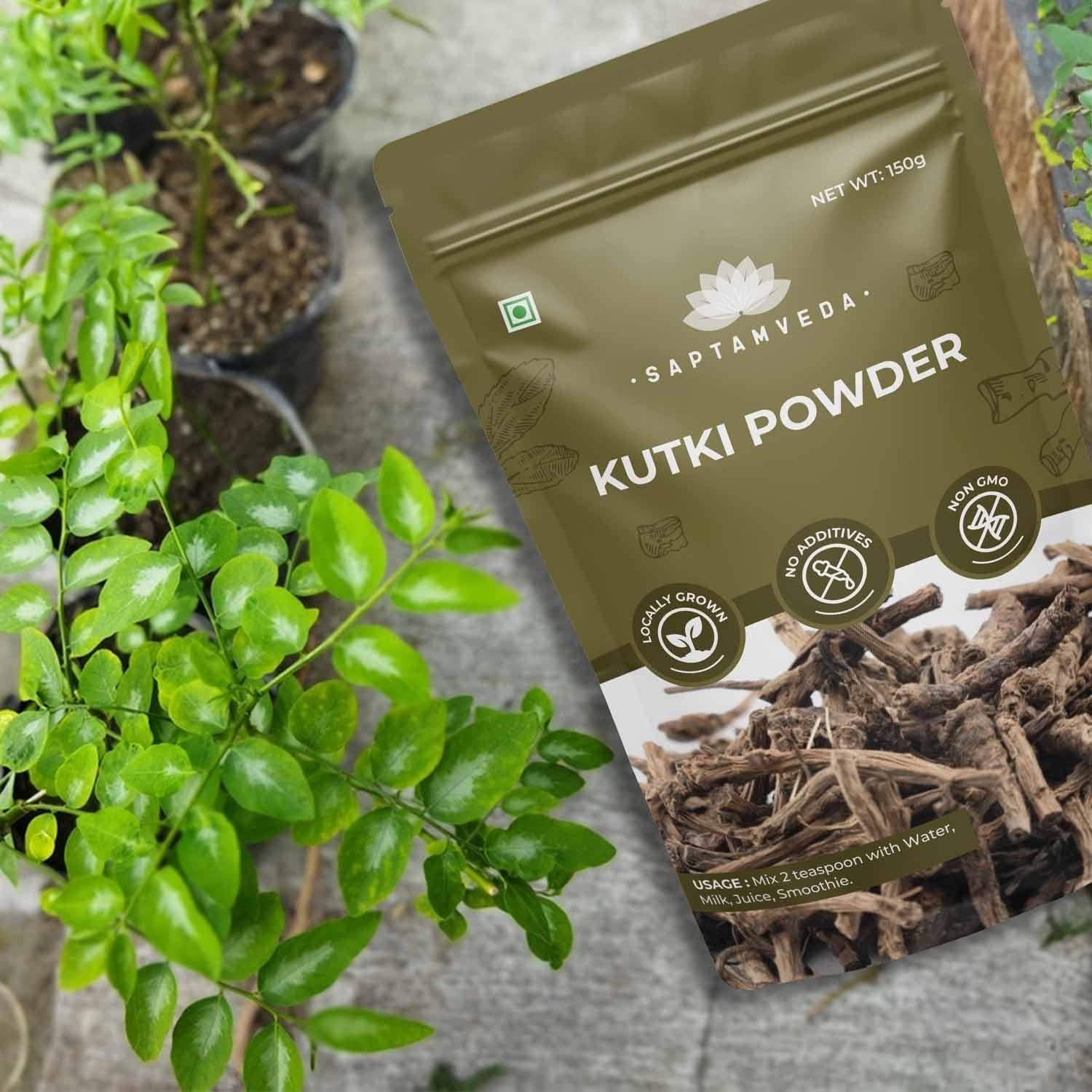 Polvo de Kutki Orgánico Saptamveda 150 g - Soporte Hepático