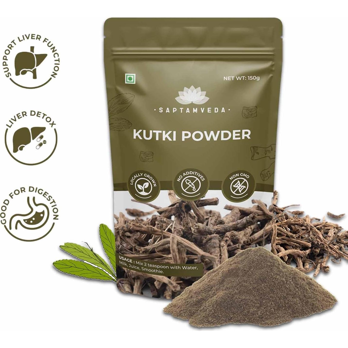 Polvo de Kutki Orgánico Saptamveda 150 g - Soporte Hepático