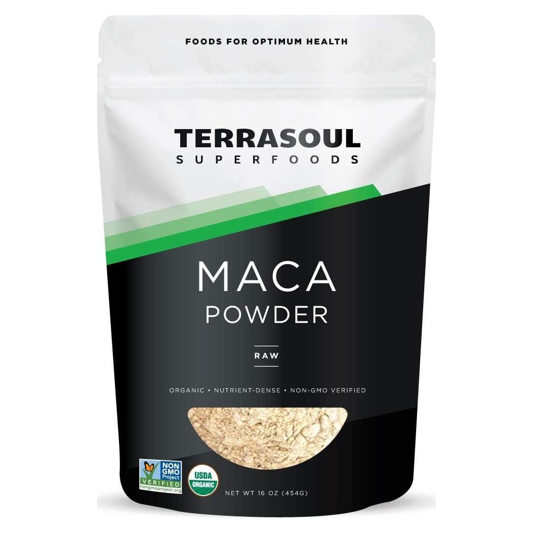 Polvo de Maca Cruda Orgánica Terrasoul Superfoods 0.45 kg