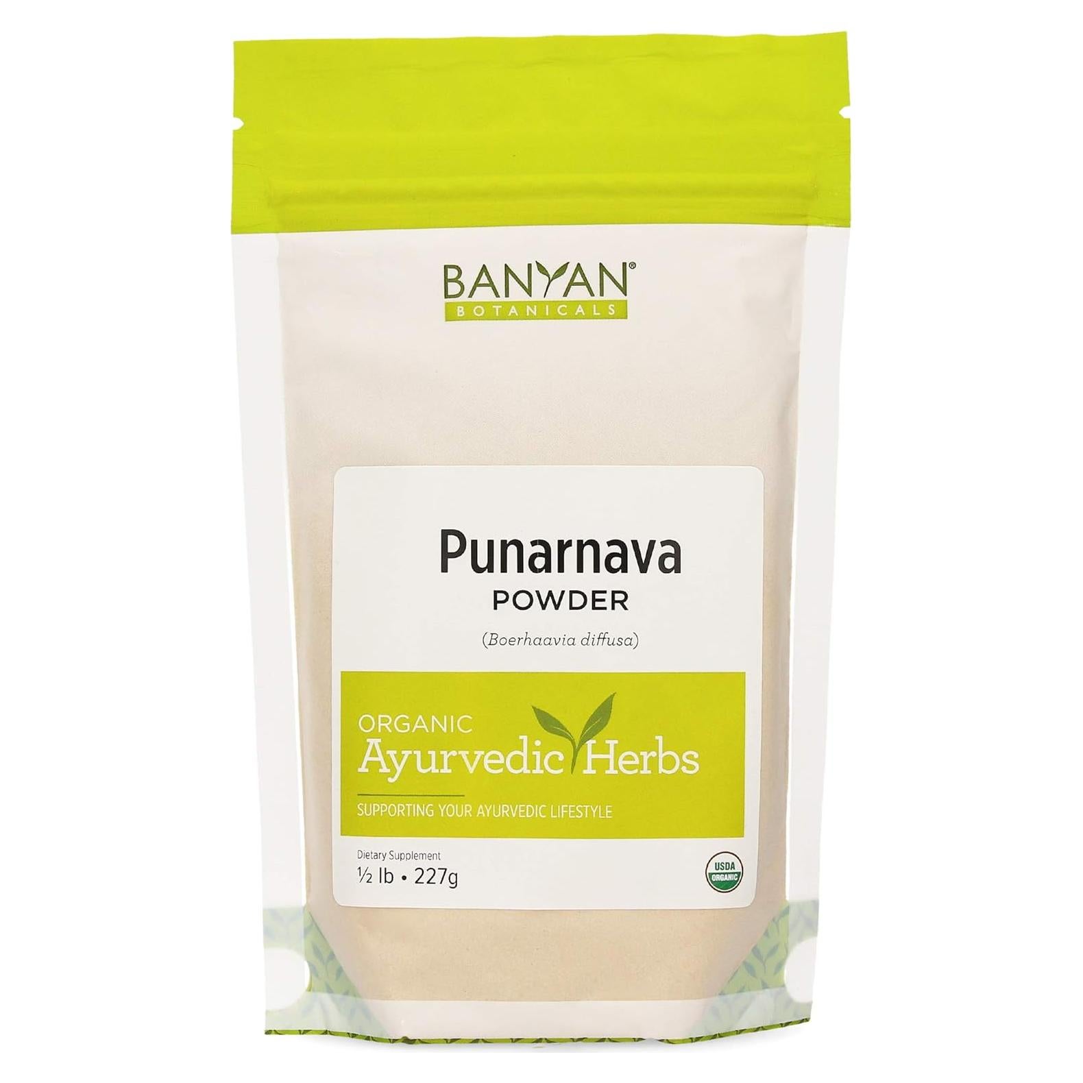 Polvo de Punarnava Orgánico Banyan Botanicals 0.23 kg - Vegano