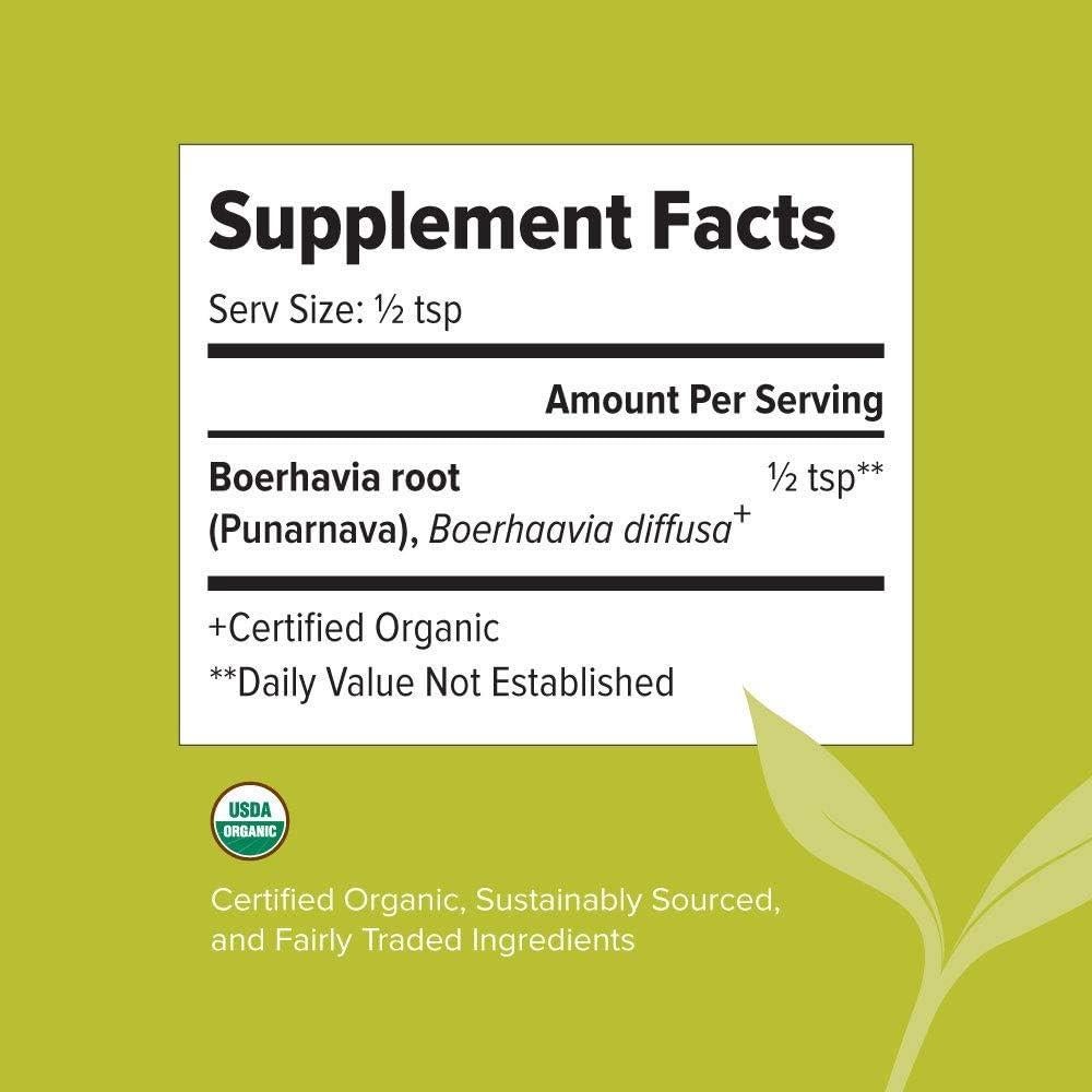 Polvo de Punarnava Orgánico Banyan Botanicals 0.23 kg - Vegano