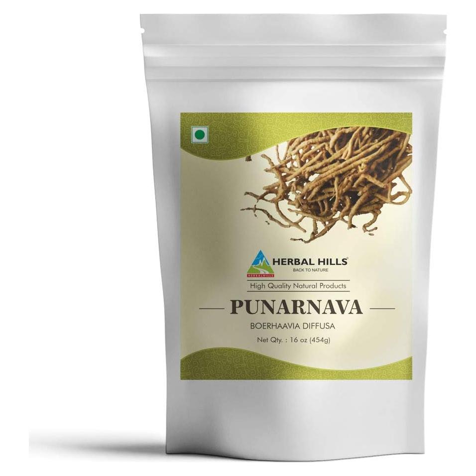 Polvo de Raíz de Punarnava Herbal Hills 454g - Suplemento Natural