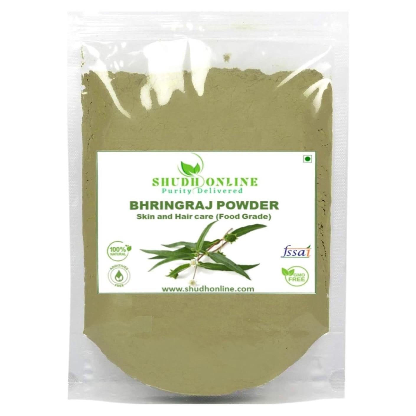 Polvo de Bhringraj Orgánico 100 g - Crecimiento del Cabello Homeda
