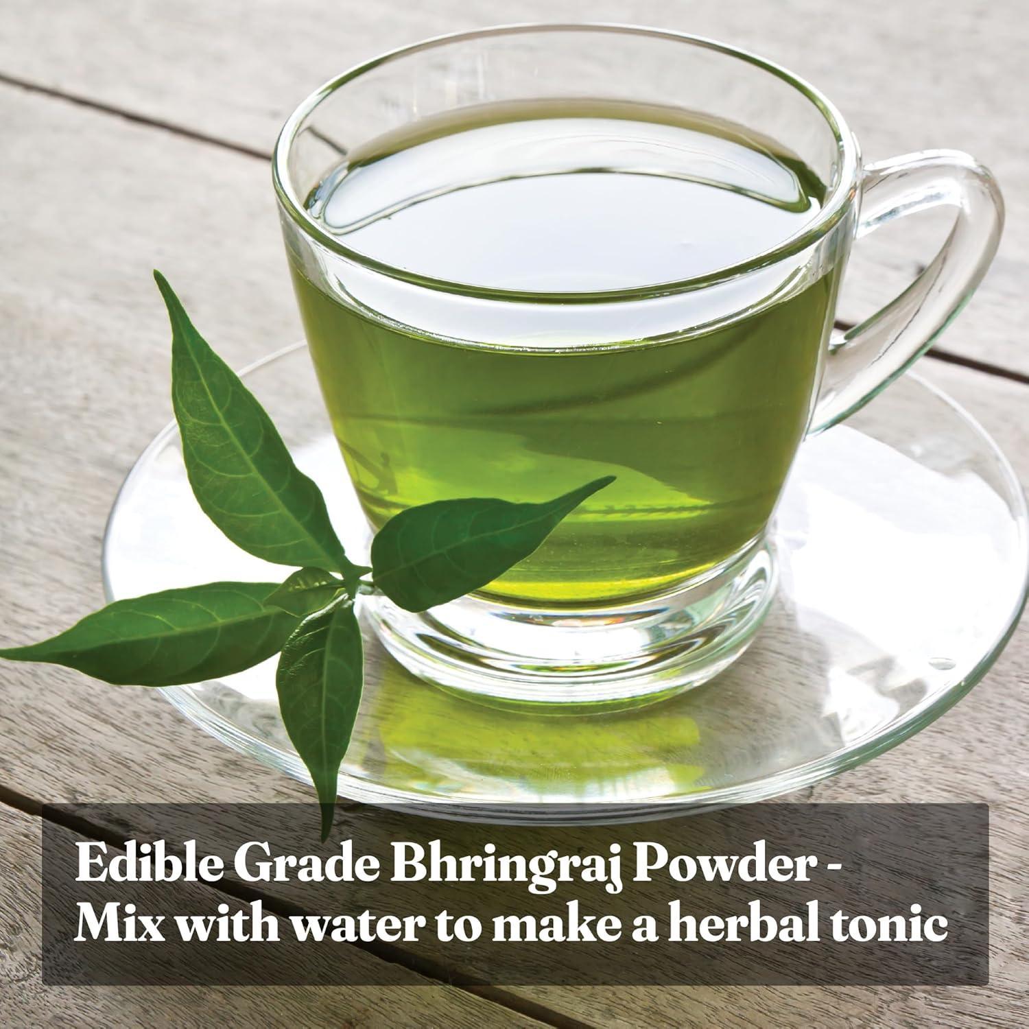 Polvo de Bhringraj Orgánico 100 g - Crecimiento del Cabello Homeda