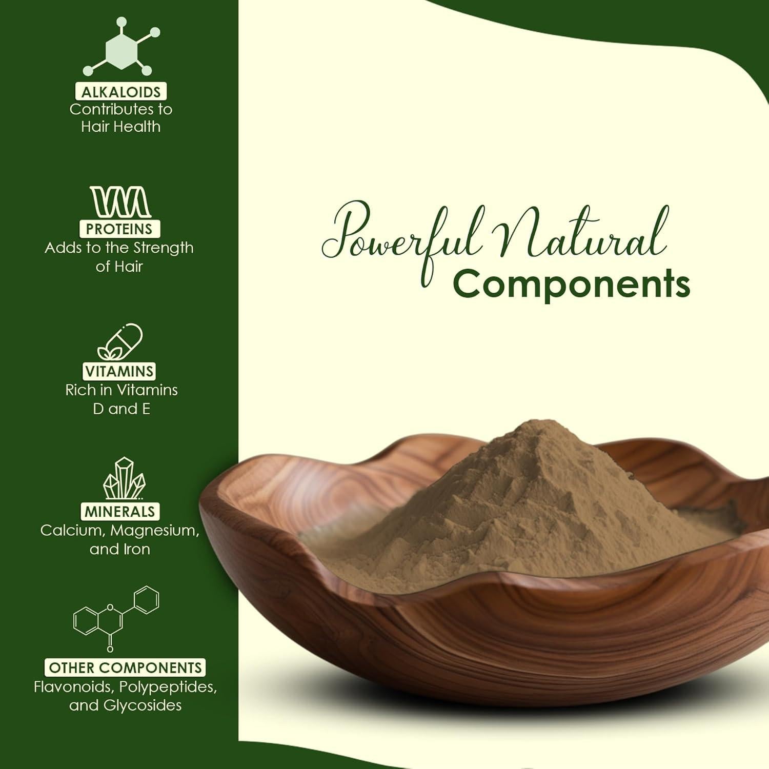 Polvo de Bhringraj 227g - mi naturaleza | 100% Natural para Cabello