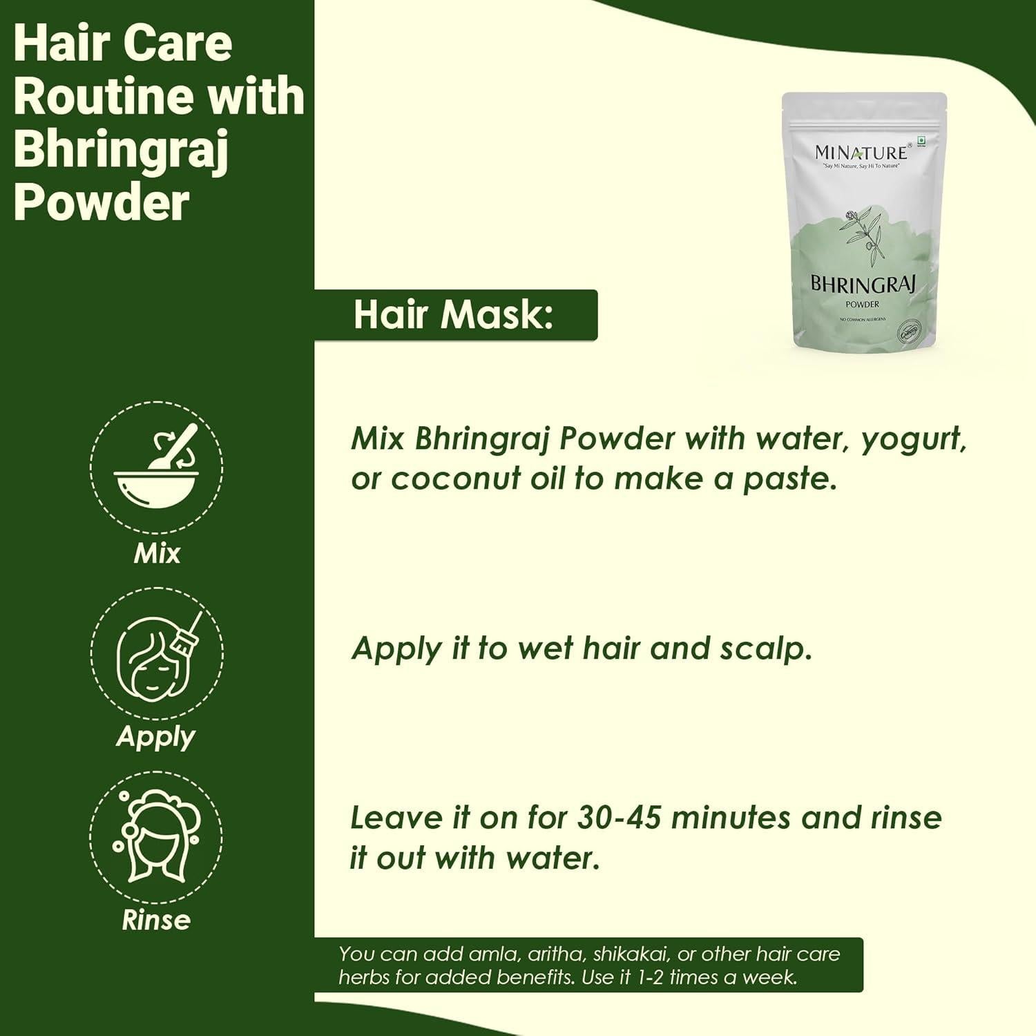 Polvo de Bhringraj 227g - mi naturaleza | 100% Natural para Cabello