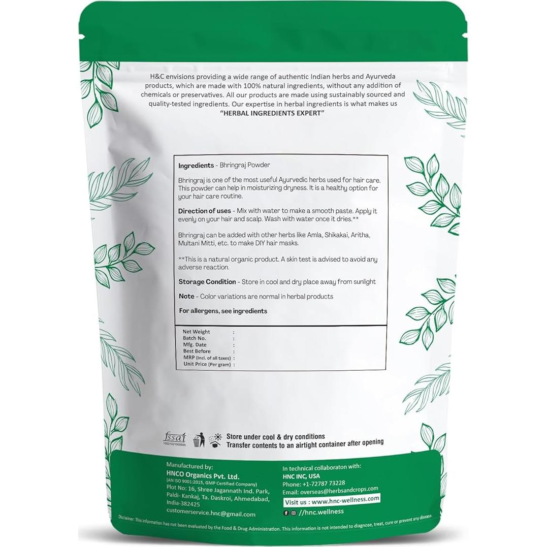 Polvo Natural de Bhringraj H&C 227g - Crecimiento Cabello Ayurveda