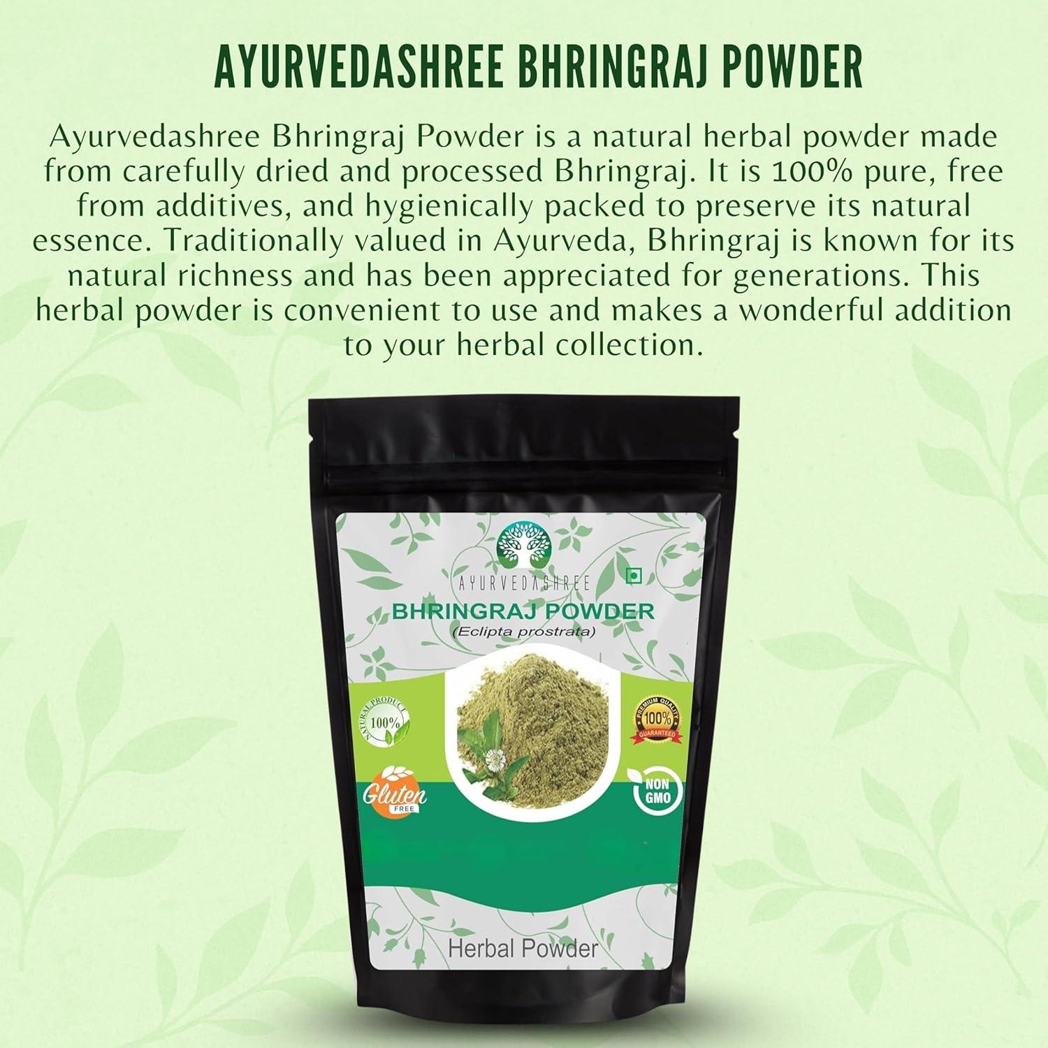 Polvo de Bhringraj 100 g AYURVEDASHREE - Crecimiento Cabello