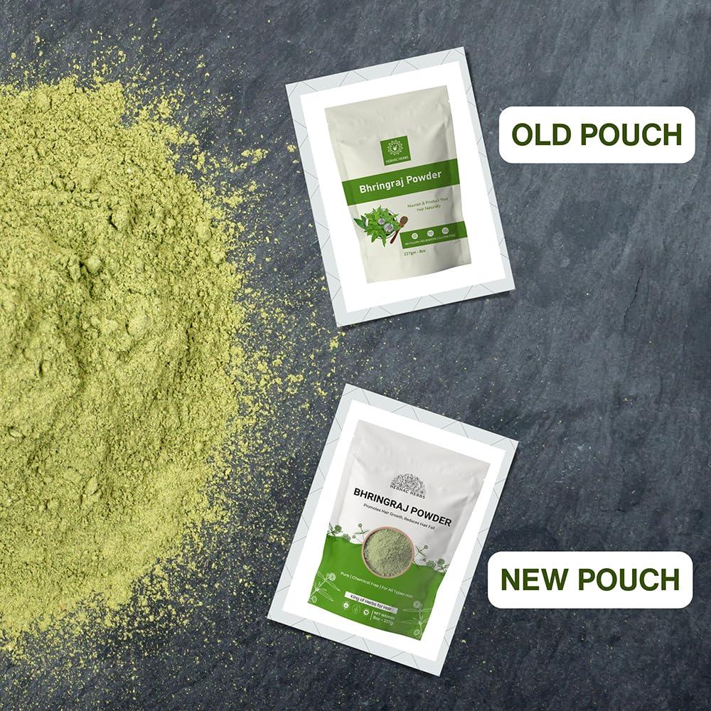 Polvo de Bhringraj 227g - Hebhac Herbs para Crecimiento del Cabello