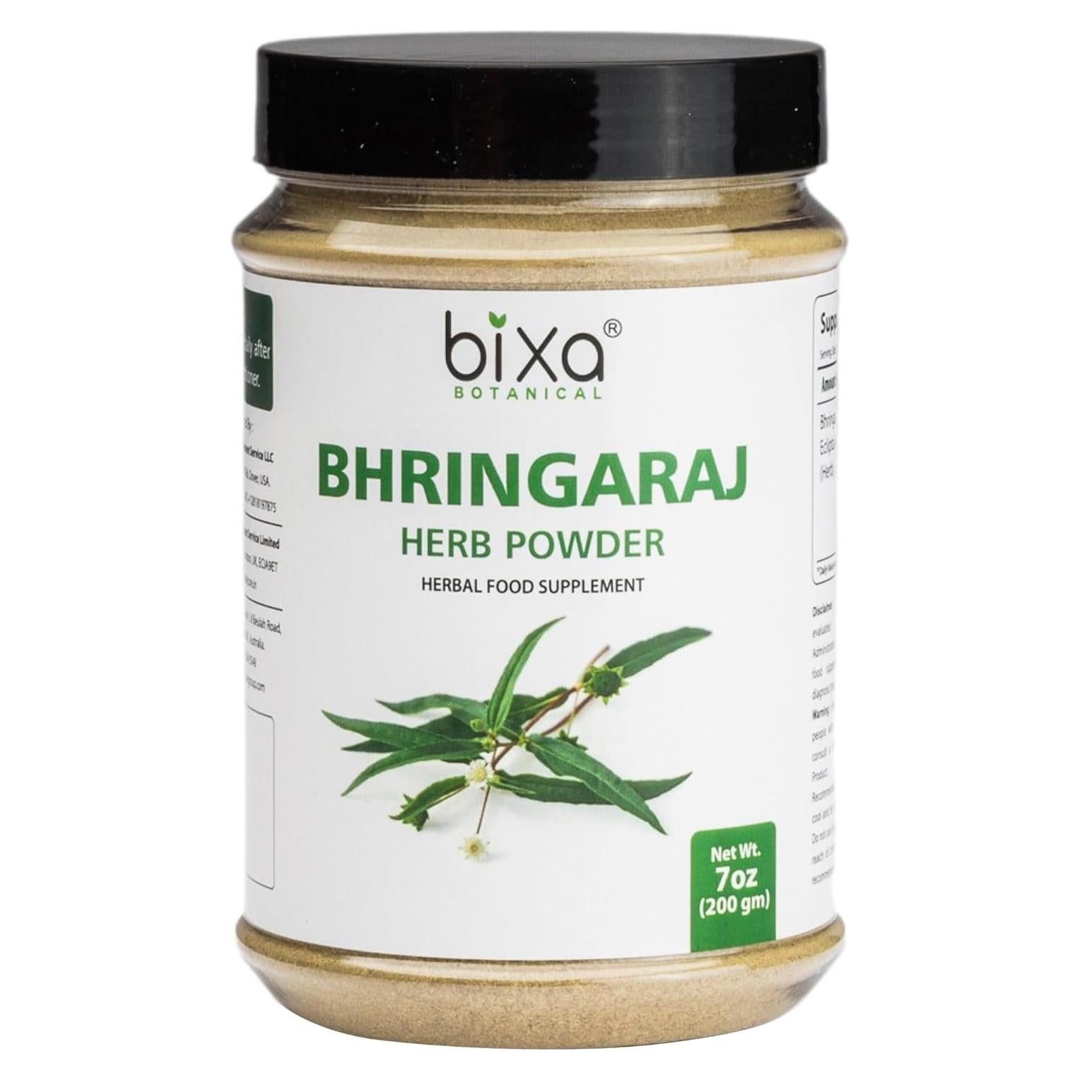 Polvo de Bhringaraj Bixa 200g | Suplemento Herbal Vegano