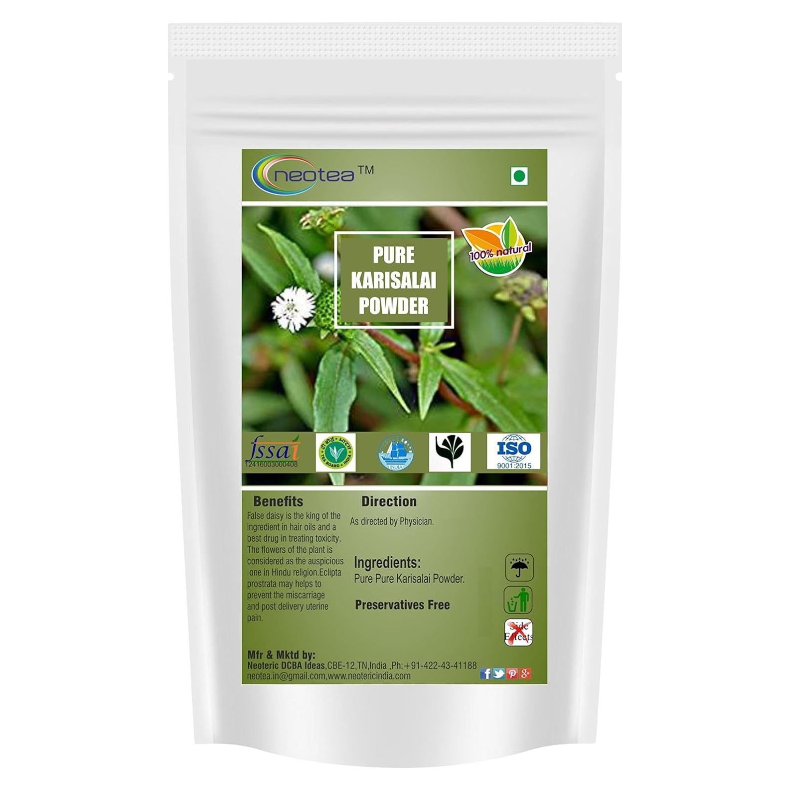 Polvo de Bhringraj Neotea 500g | Crecimiento Cabello Natural