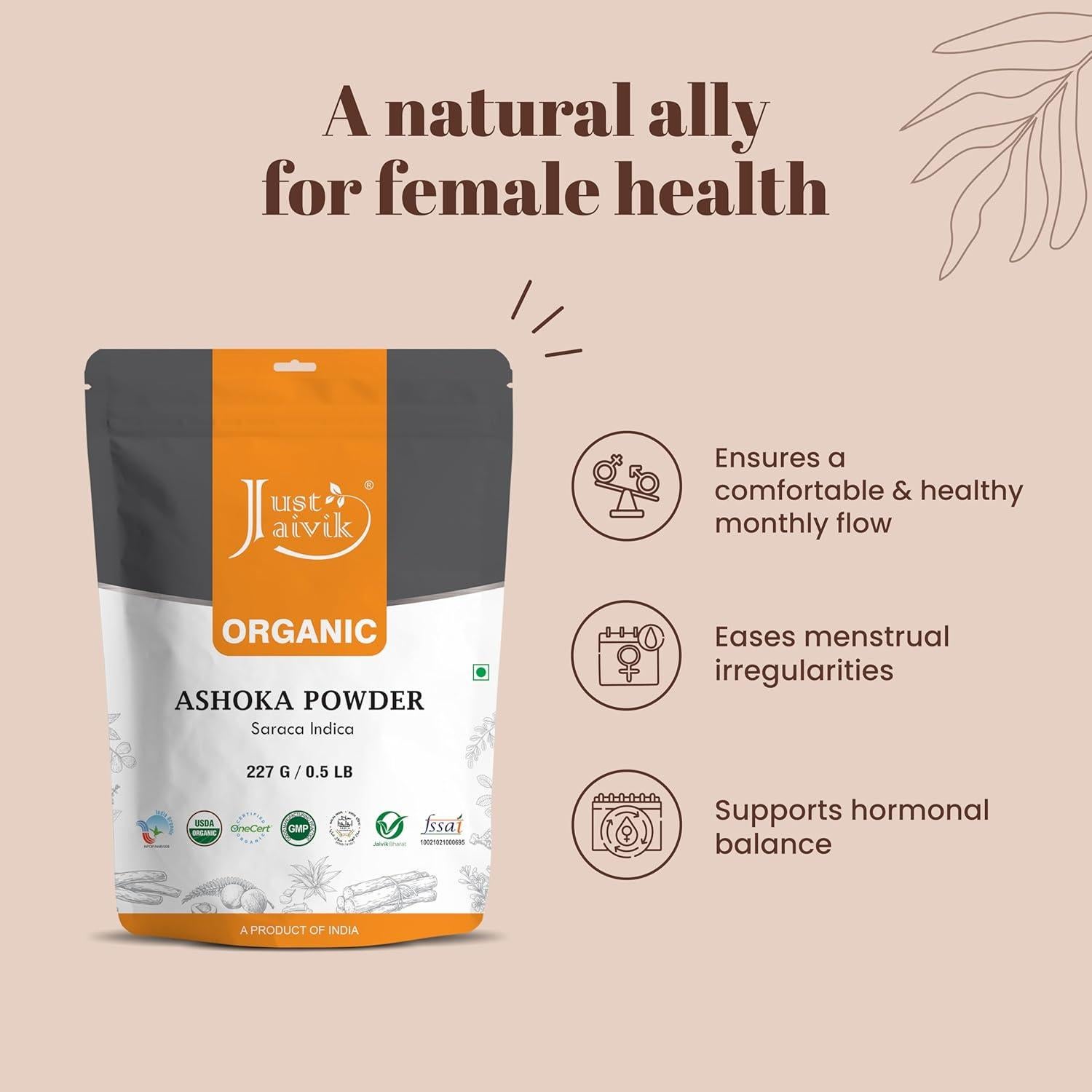 Polvo de Corteza de Ashoka Orgánico 227g - Herbs And Crops