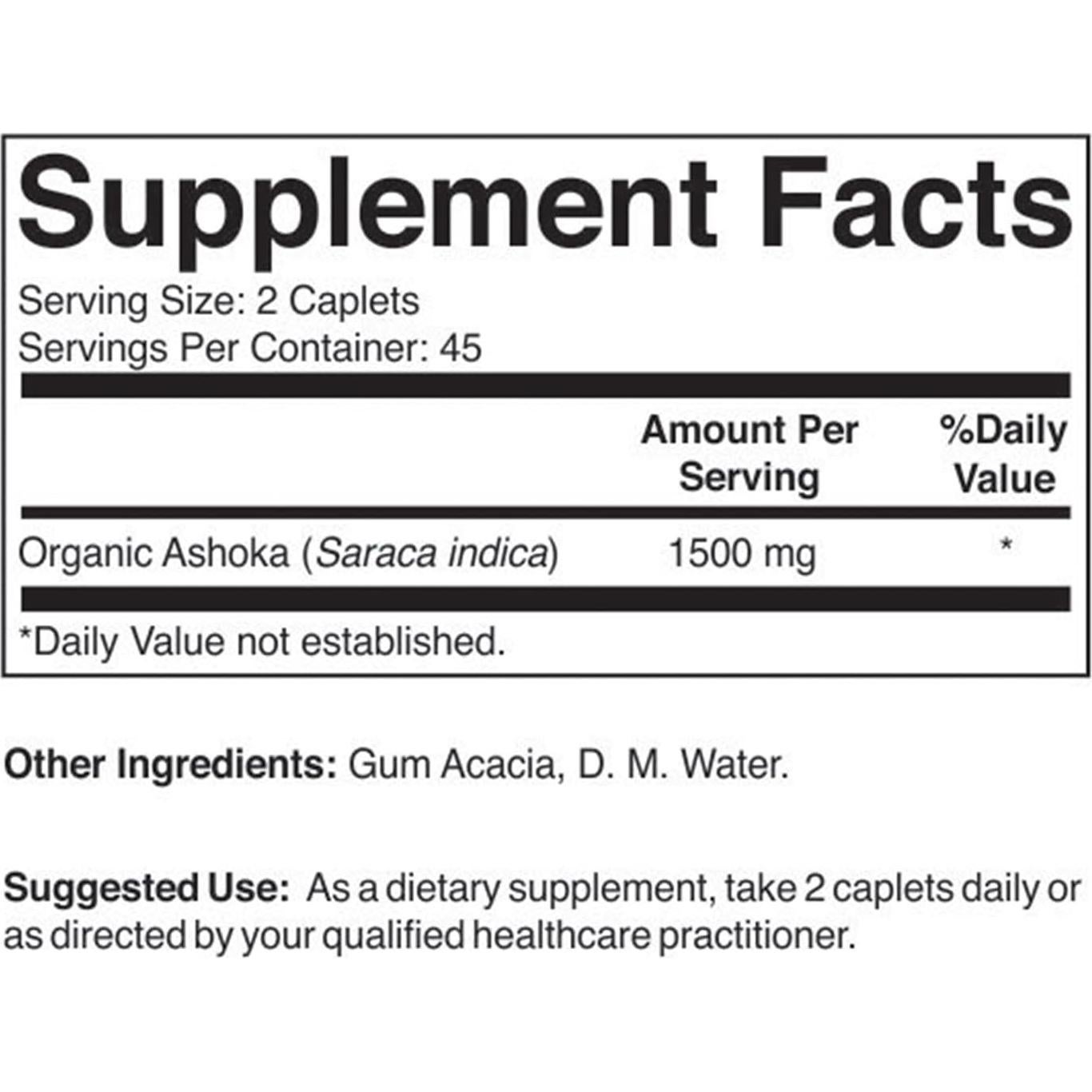 Brieofood Ashoka Orgánico 1500mg 90 Tabletas Vegetarianas