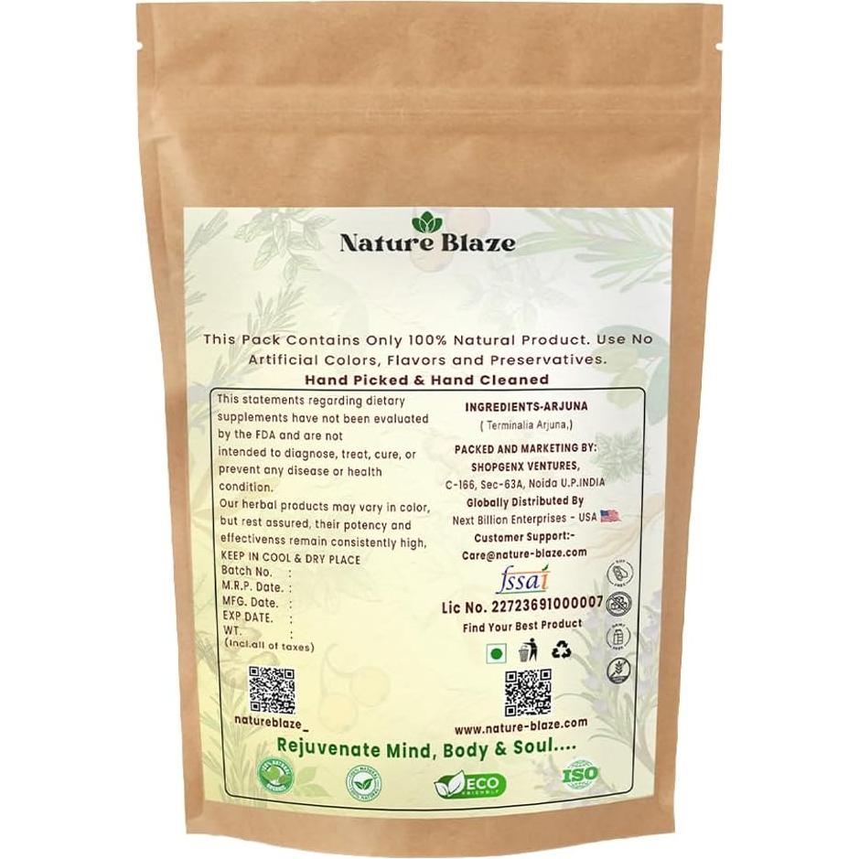 Polvo de Arjuna Nature Blaze 100g | Sin Aditivos ni Conservantes