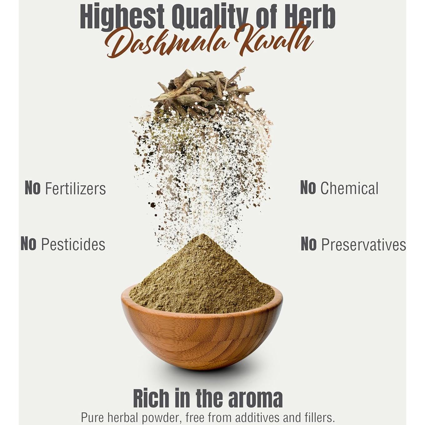 Polvo Ayurvédico Dashmula Kwath Herbsforever 454g - Salud Nerviosa y Articulaciones