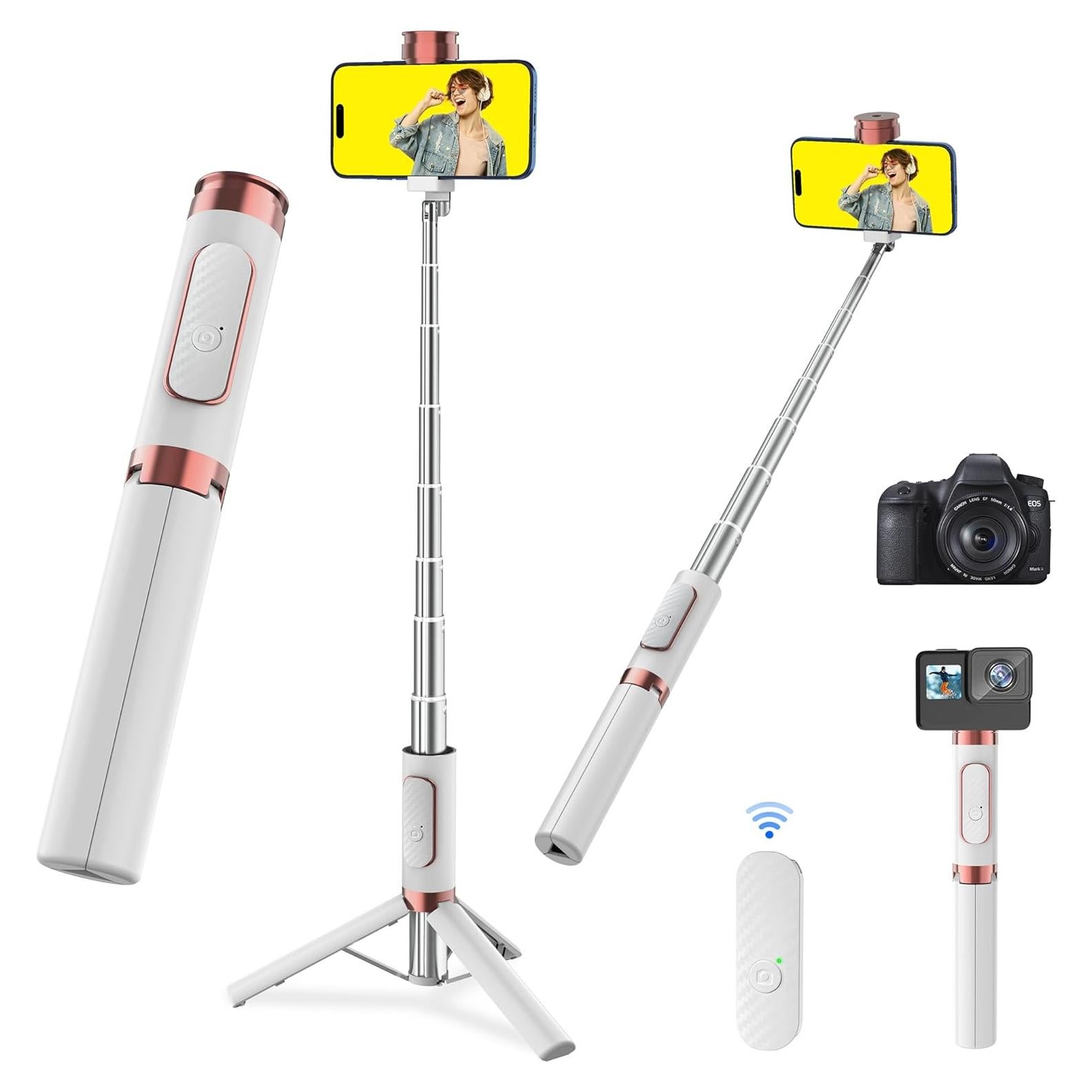 Trípode de selfie Pperfcoo 202 aluminio 270° rotación