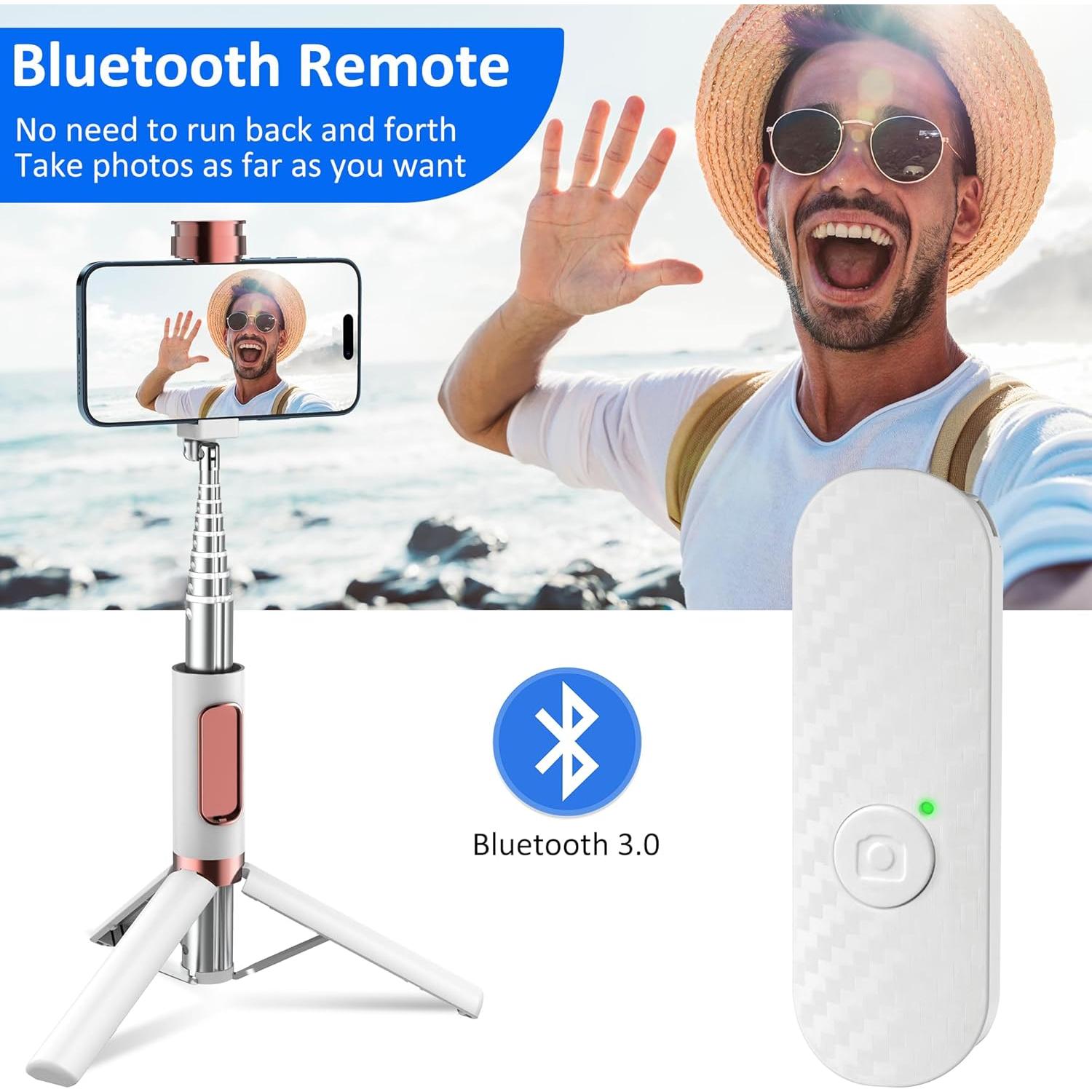 Trípode de selfie Pperfcoo 202 aluminio 270° rotación