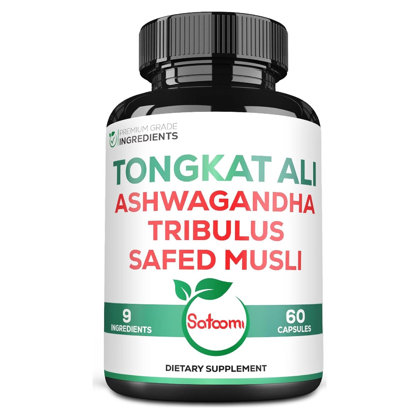 Satoomi Extracto de Raíz de Tongkat Ali 200:1 - 60 Cápsulas Veganas