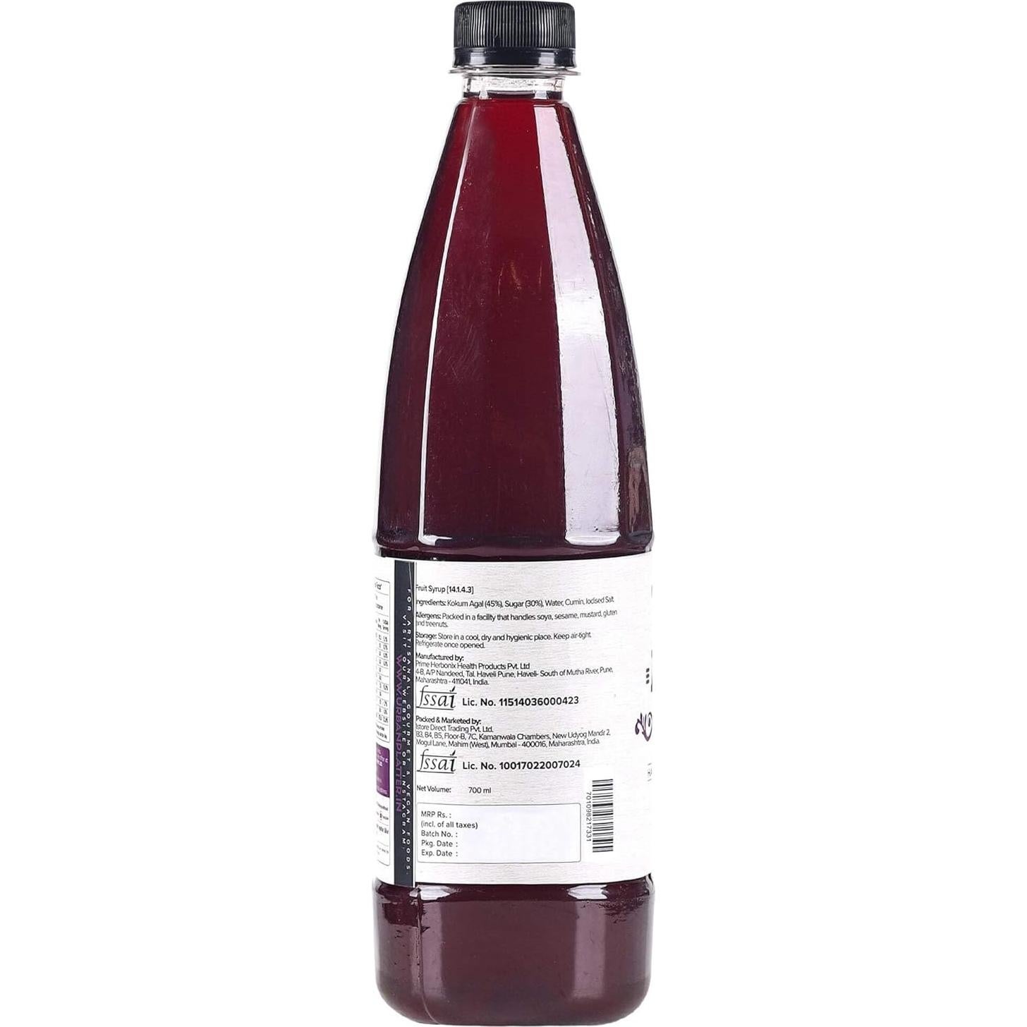 Jarabe de Kokum Urban Platter 700ml | Bebida Refrescante Digestiva