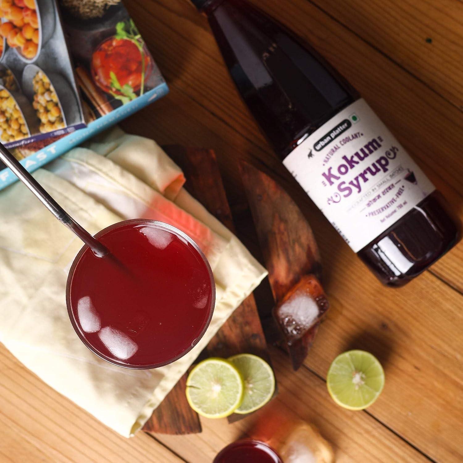 Jarabe de Kokum Urban Platter 700ml | Bebida Refrescante Digestiva