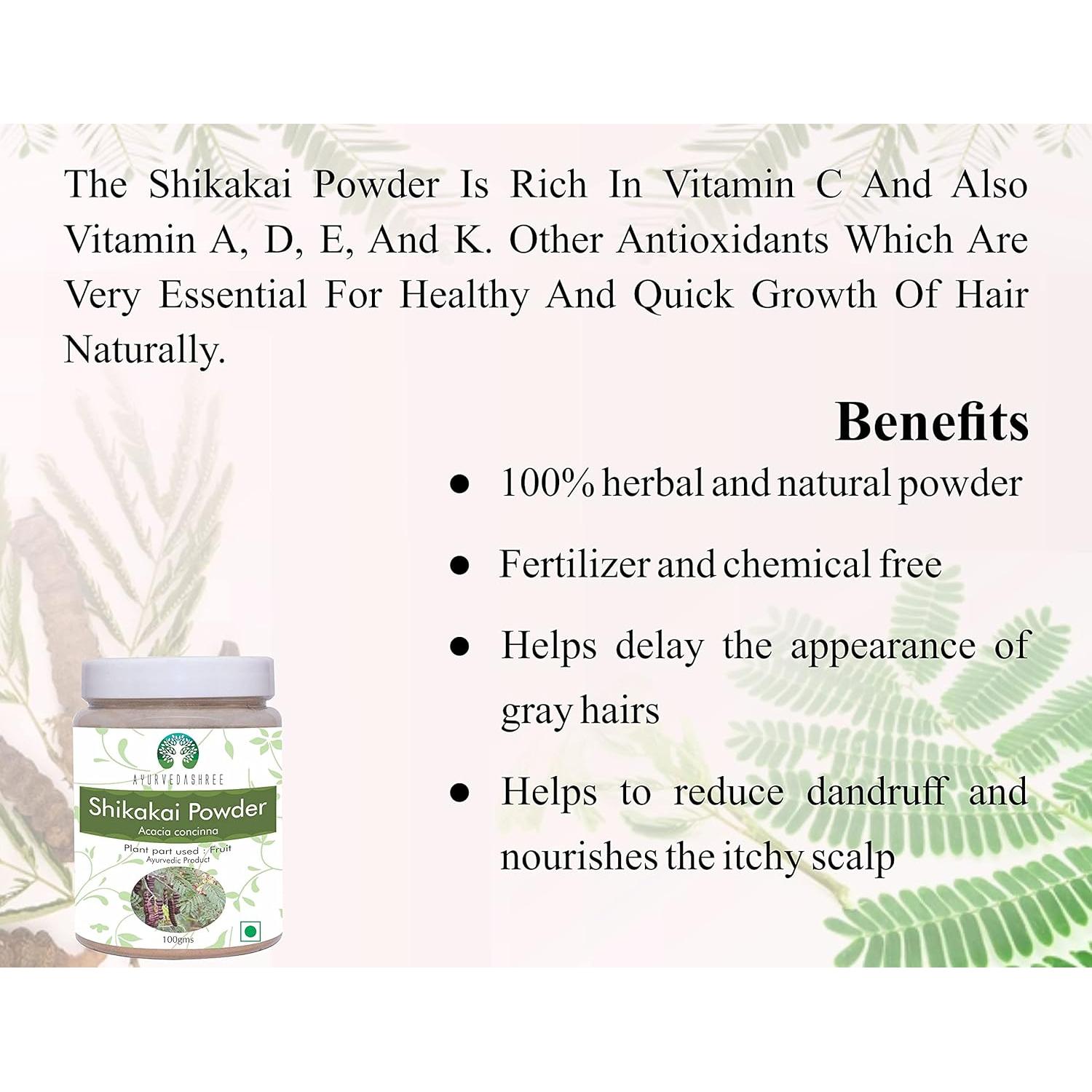 Polvo de Shikakai 100 g - Acondicionador Natural Vegano