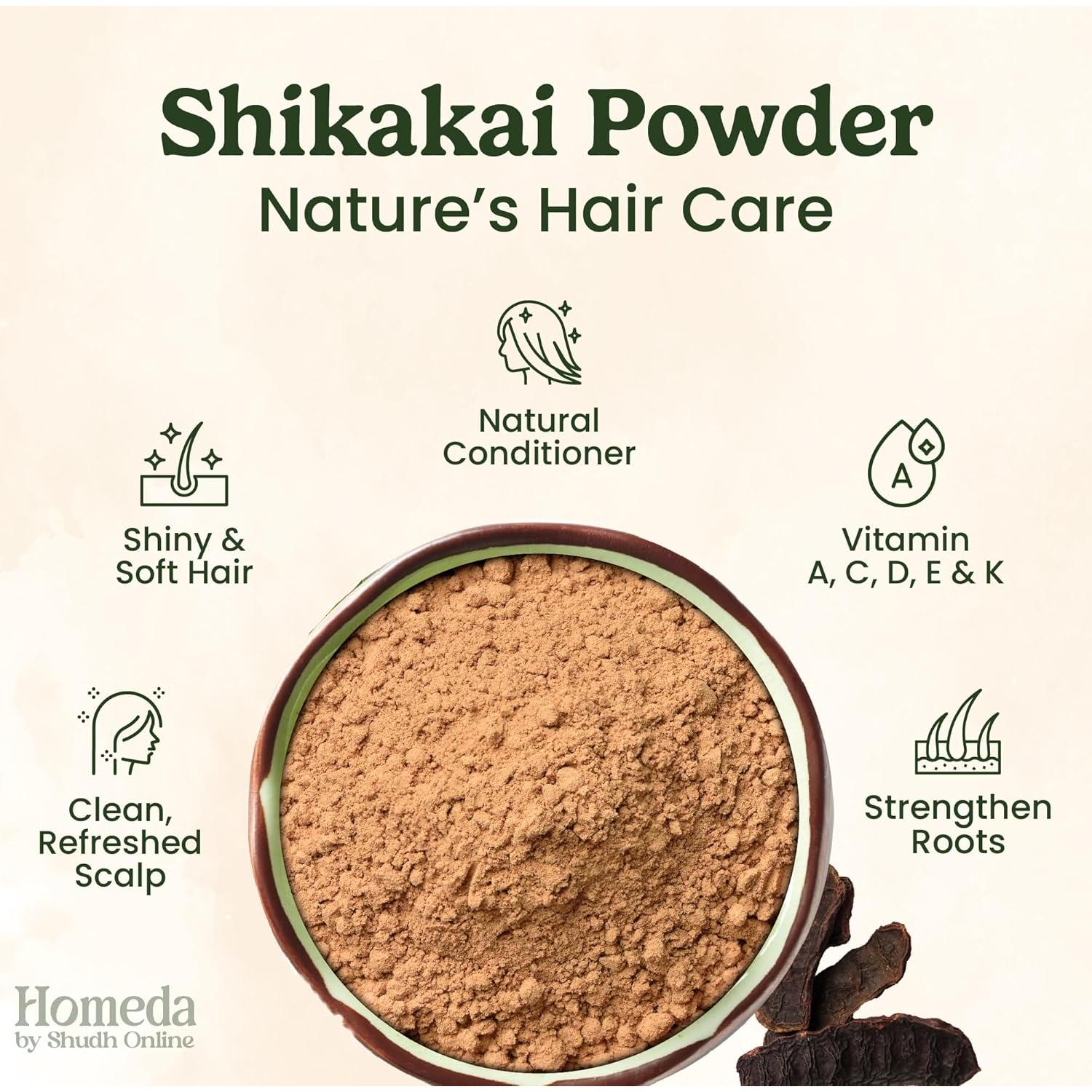 Polvo de Shikakai Orgánico Homeda 200 g - Acondicionador Natural